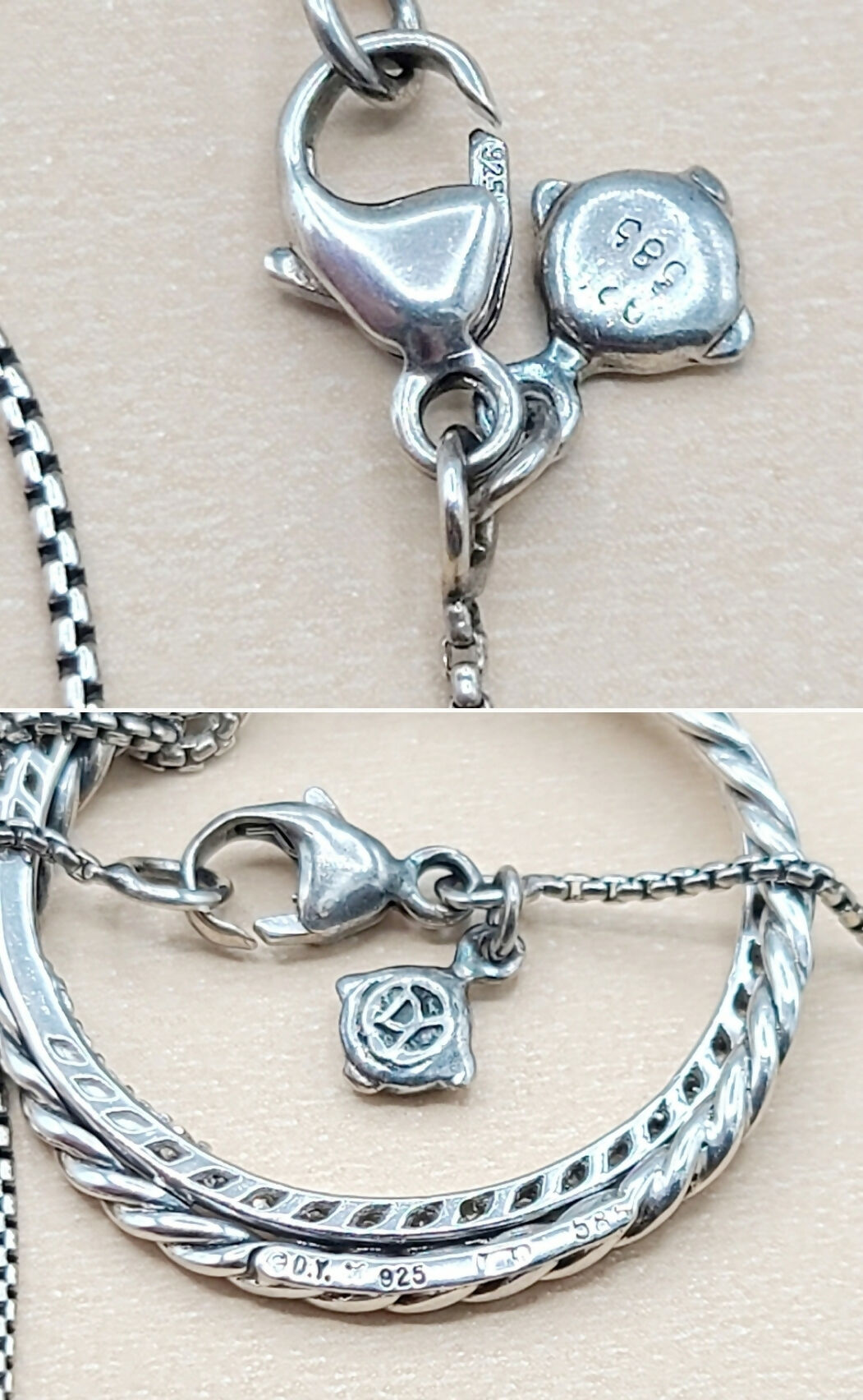 David Yurman Crossover Necklace Pave Diamond Circle、mySite、hinf8tx79