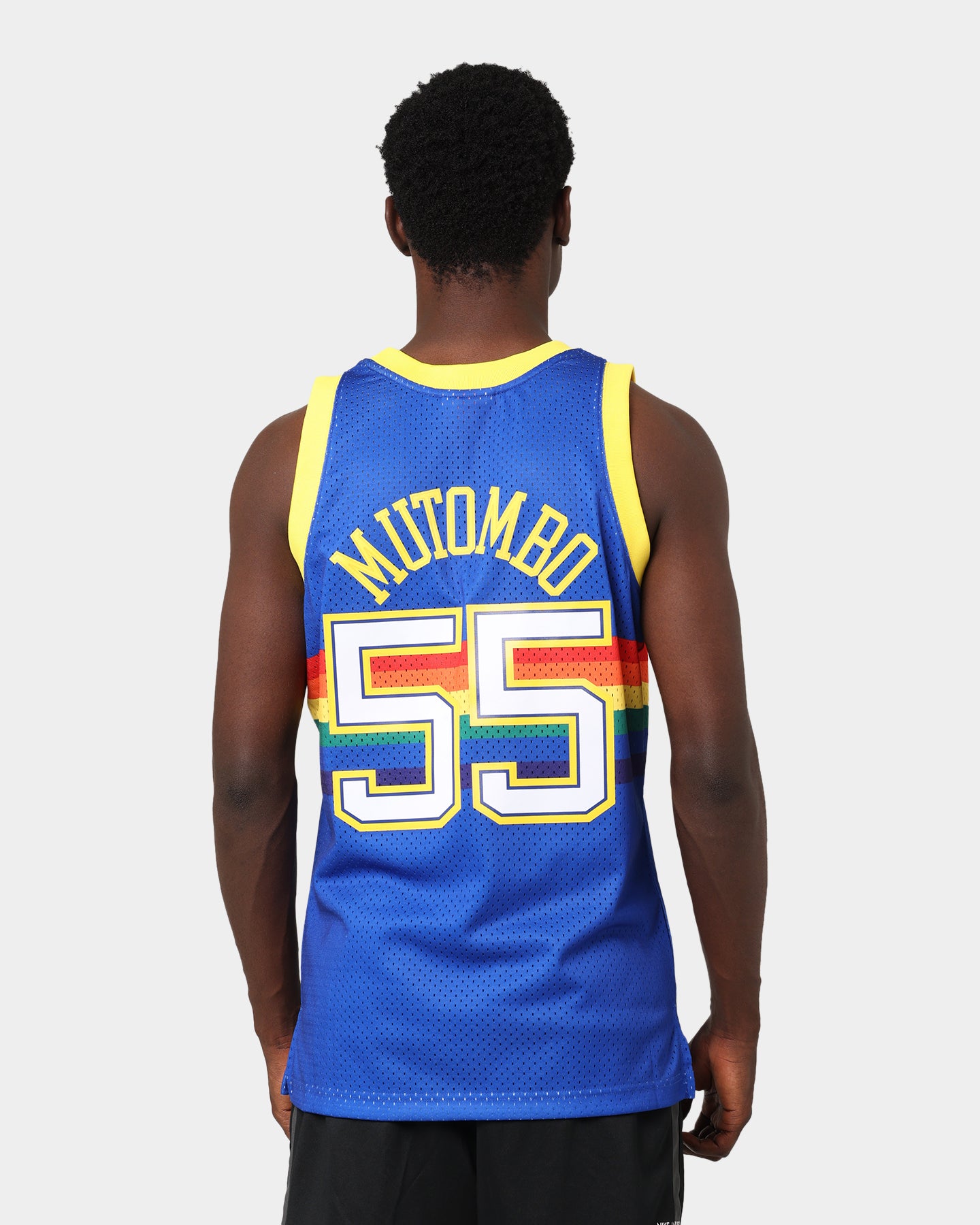 Mitchell & Ness Denver Nuggets Dikembe Mutombo #55 RD '91-'92 Swingman Jersey Royal、mySite、zt4zffjzw