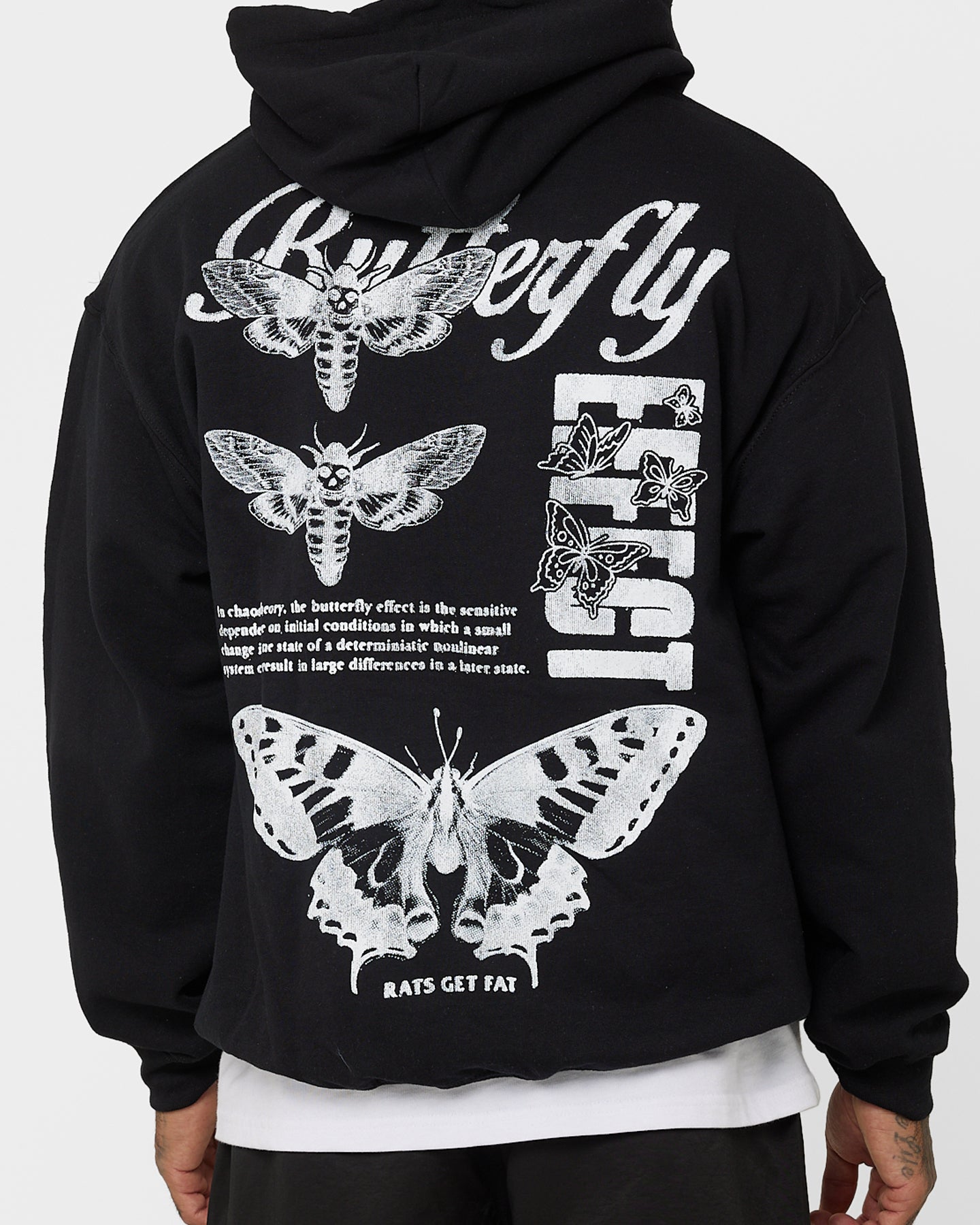 Rats Get Fat Butterfly Effect Hoodie Black、mySite、zt4zffjzw