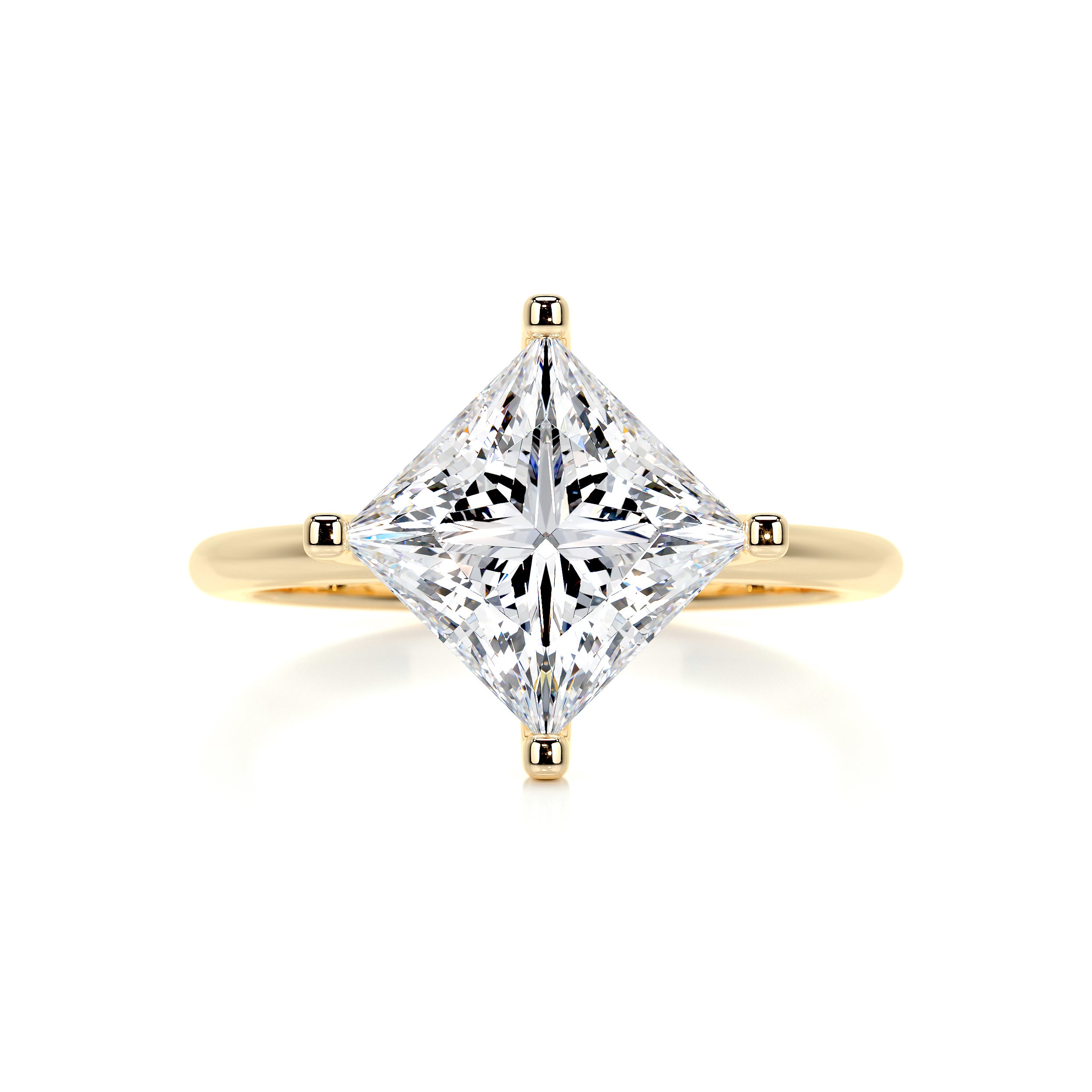 Alma Moissanite Ring -18K Yellow Gold、mySite、hinf8tx79