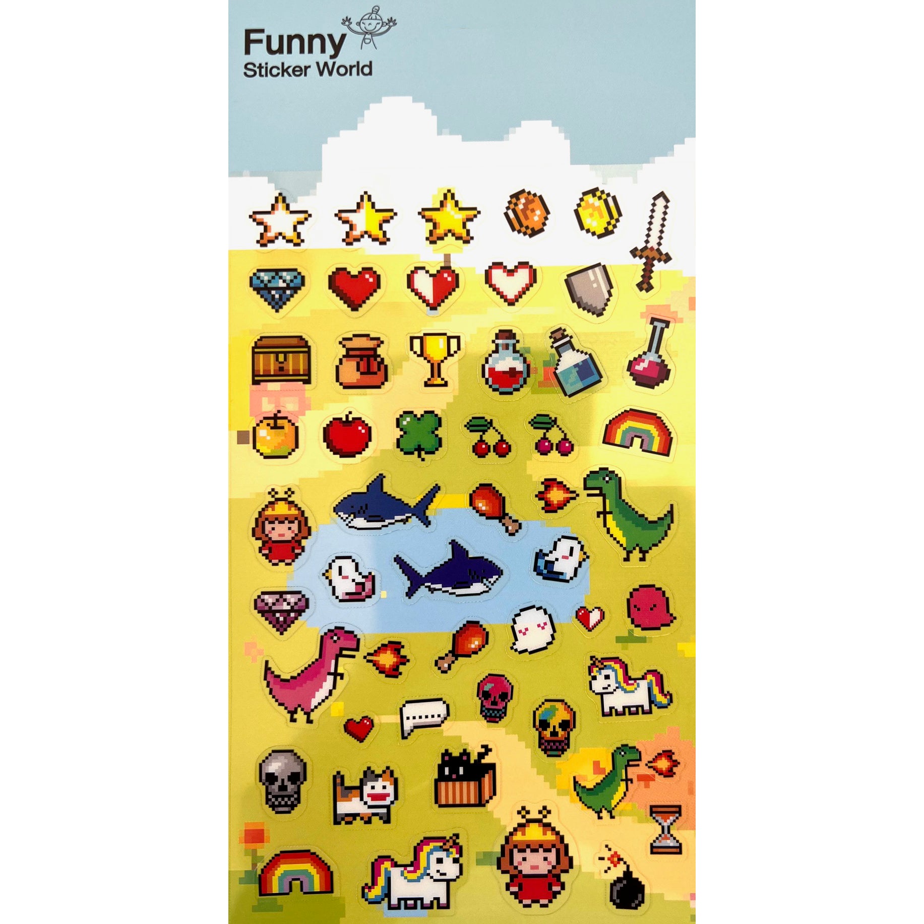  Video Game Party Stickers、mySite、ghnorth