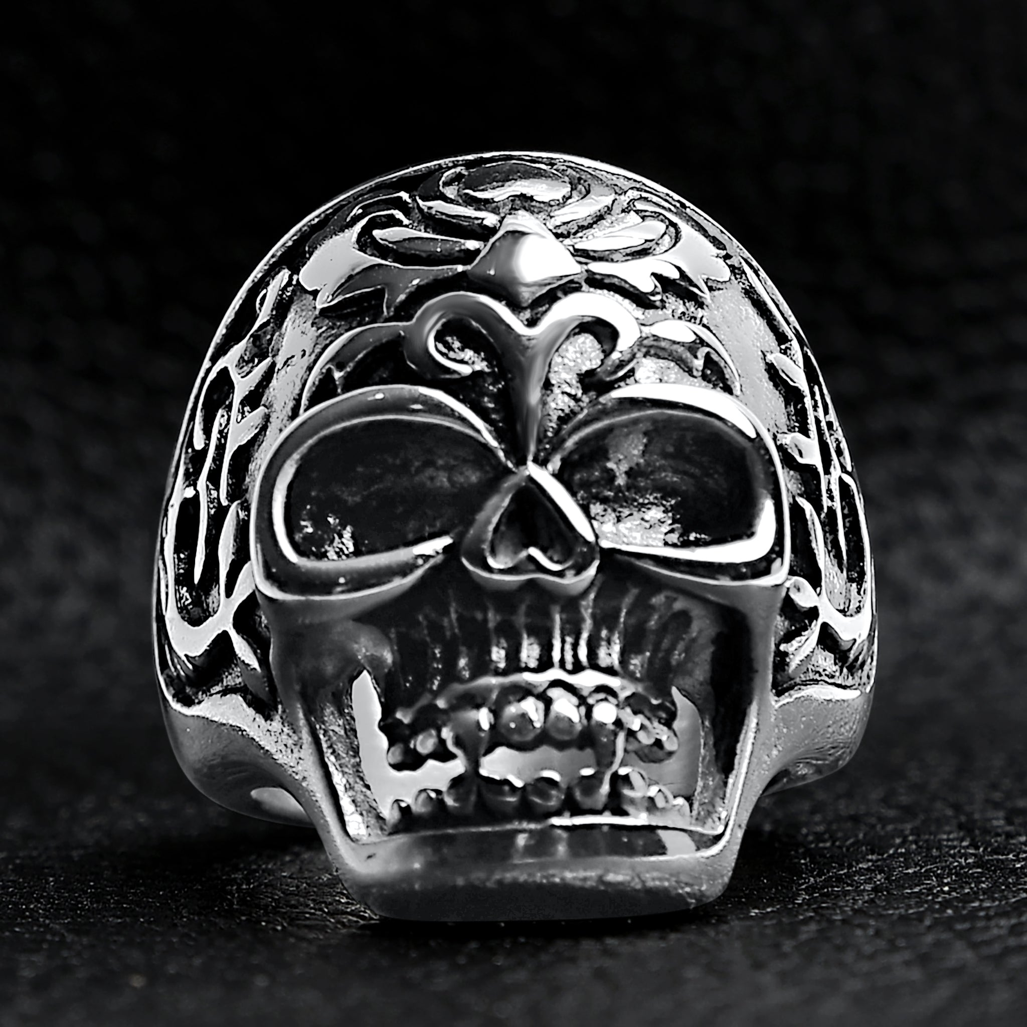 Detailed Skull Stainless Steel Ring / SCR4029、mySite、dreamappss