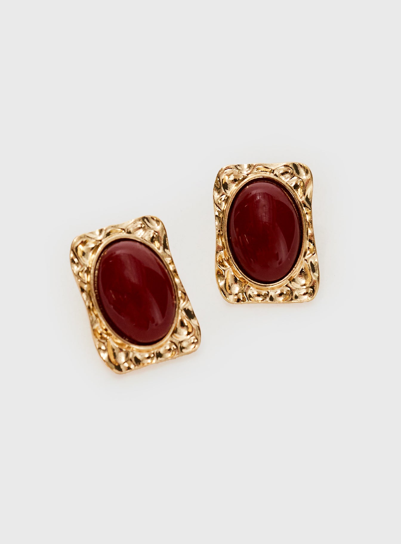 Jaquetta Earrings Red / Gold、mySite、solidvoid