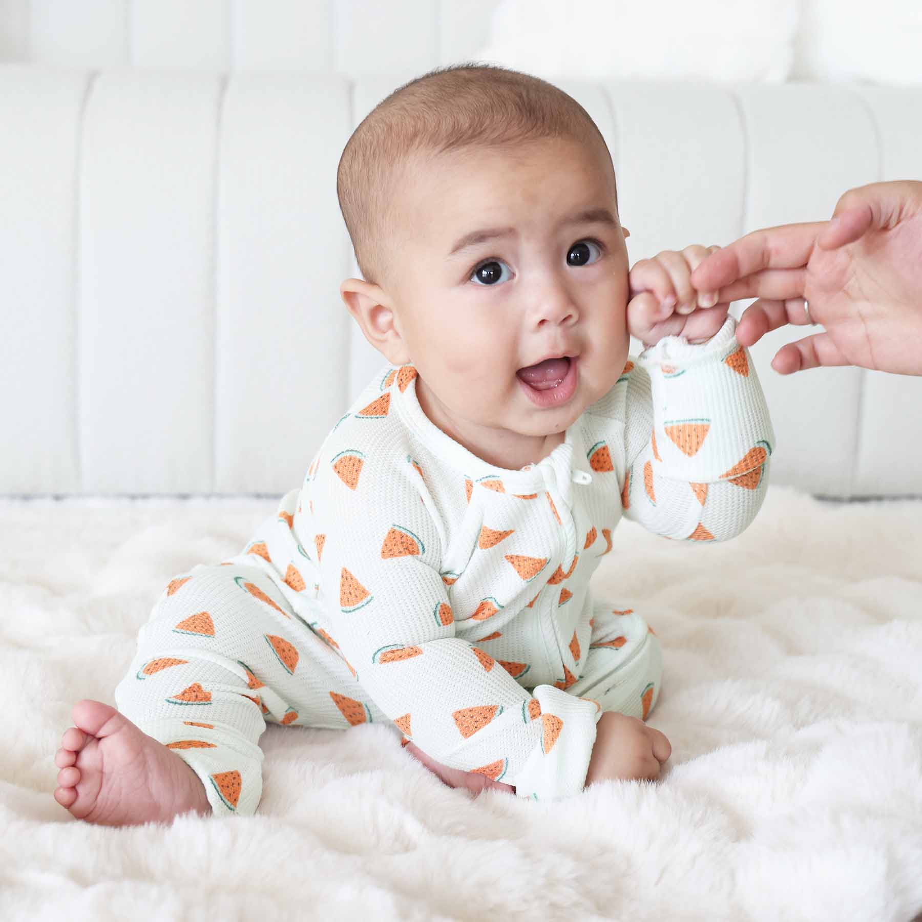  Slice, Slice Baby Bamboo Waffle Convertible Zip Romper、mySite、layawaytickets