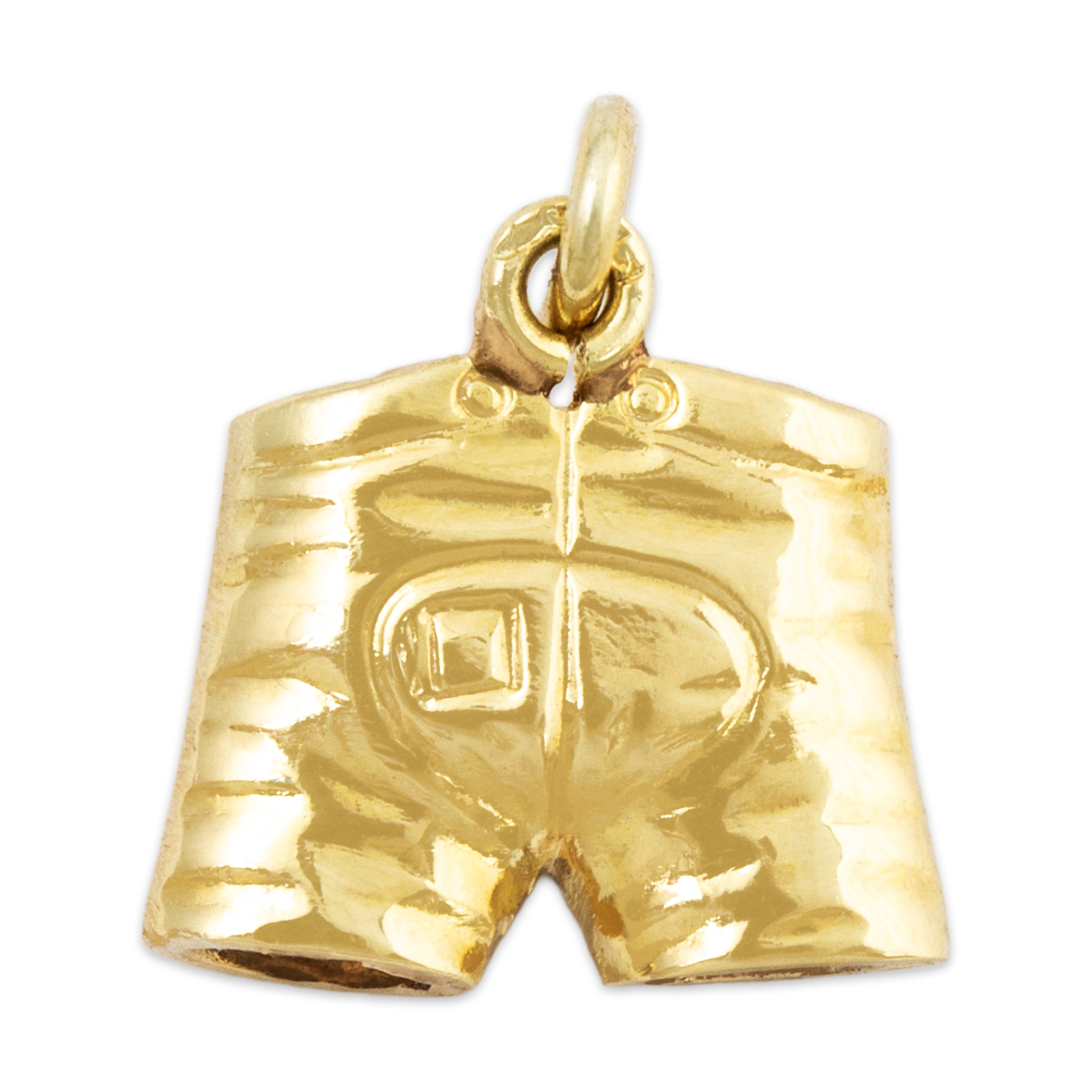 Vintage Small 14k Yellow Gold Sporty Shorts Charm / Pendant、mySite、hinf8tx79