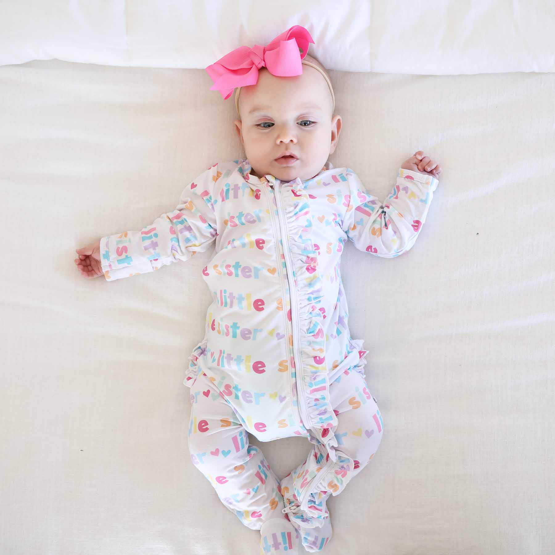  Little Sister Ruffle Zipper Footie、mySite、layawaytickets