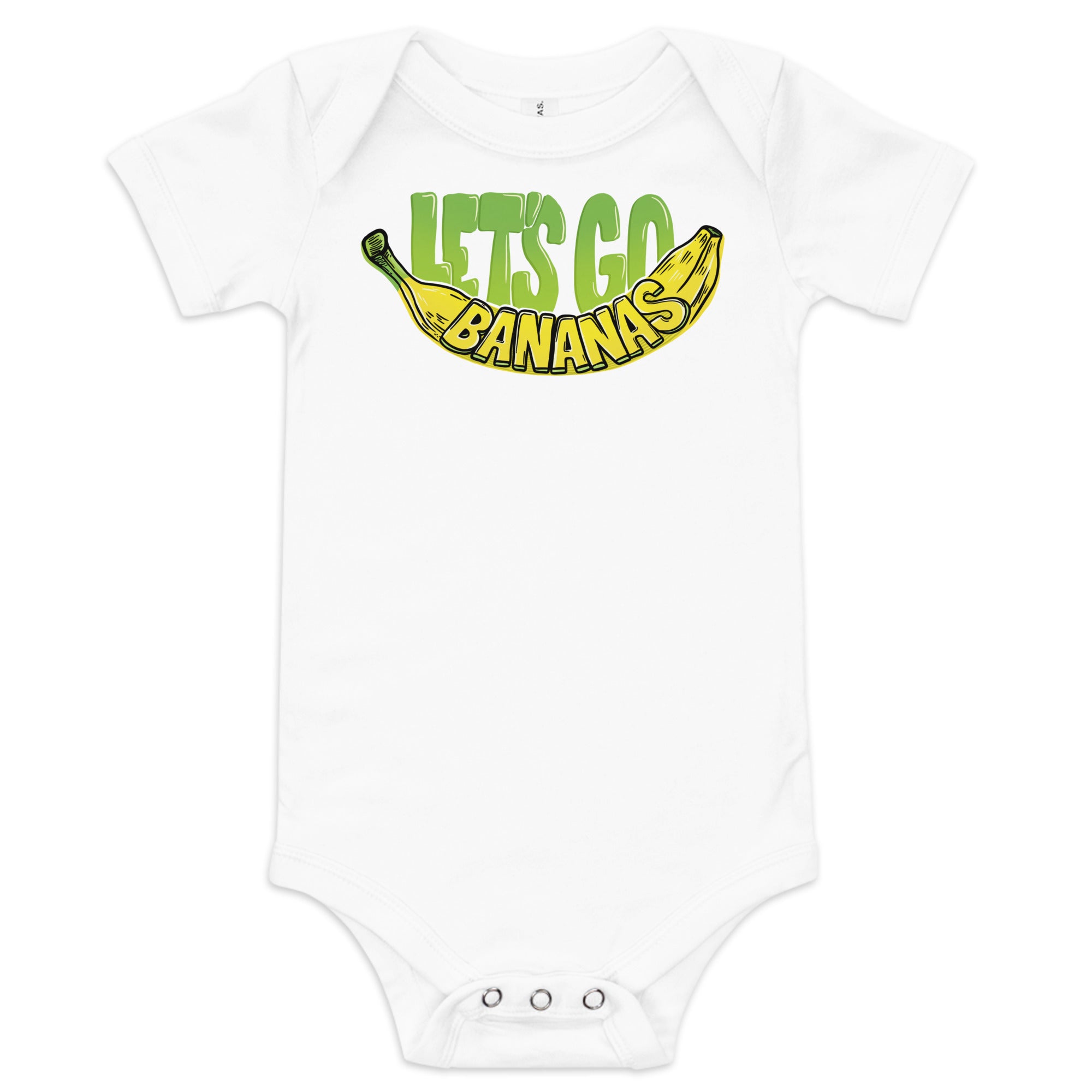'Let's Go Bananas!' Baby short sleeve one piece、mySite、hinf8tx79