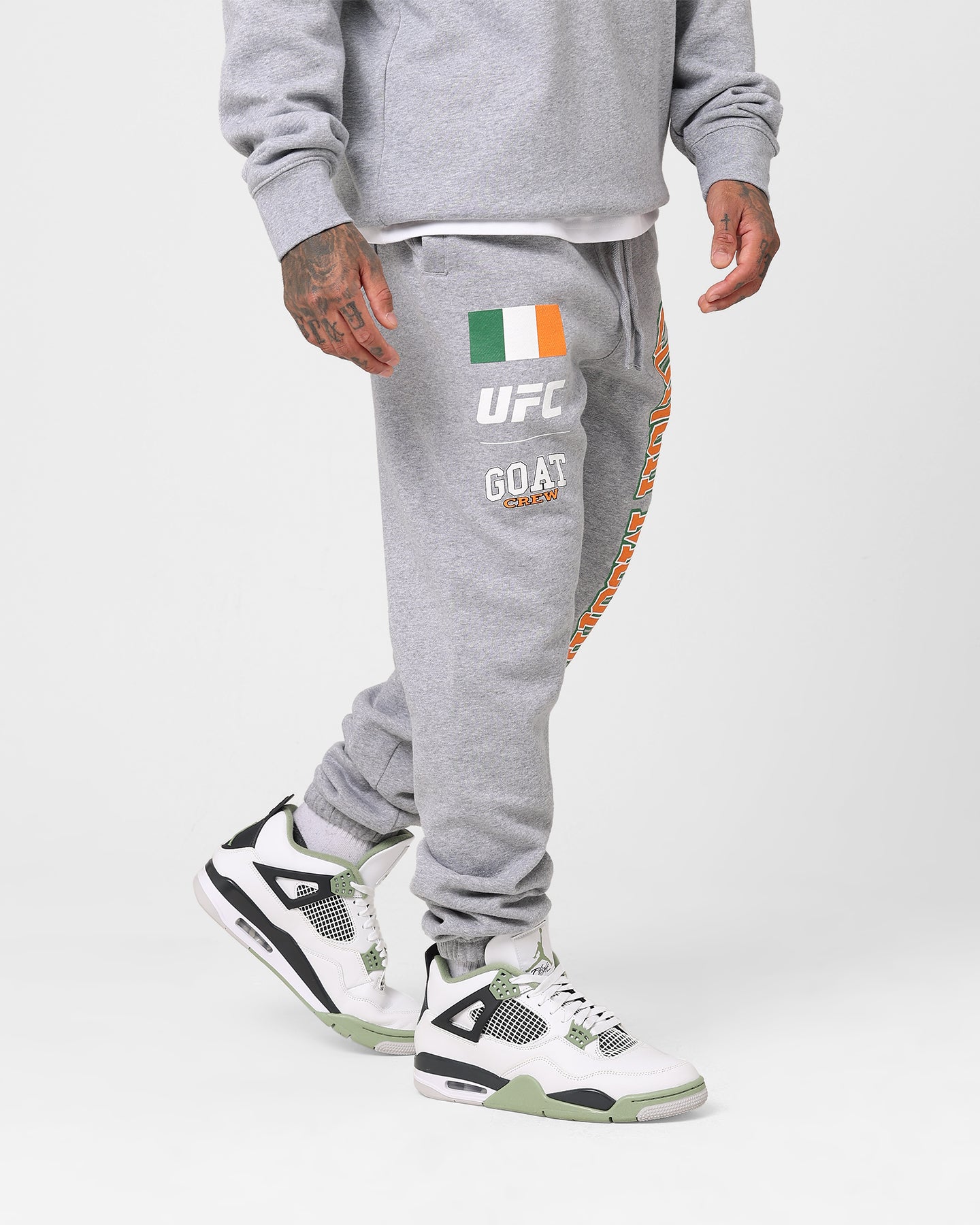 Goat Crew X UFC Conor McGregor Team McGregor Sweatpants Grey、mySite、zt4zffjzw