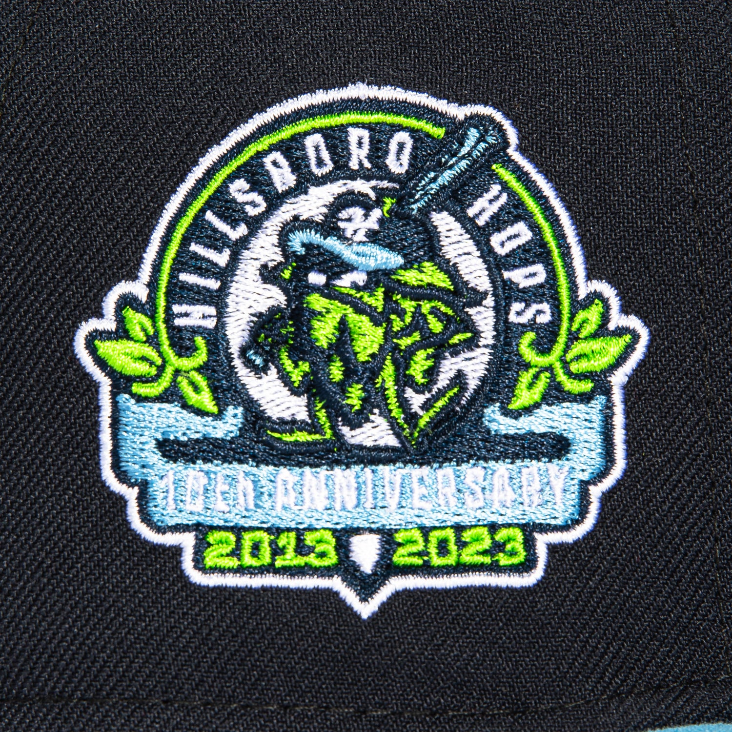 New Era 59Fifty Hillsboro Hops 10th Anniversary Patch BP Hat - Navy, Light Blue、mySite、vikingsvslions