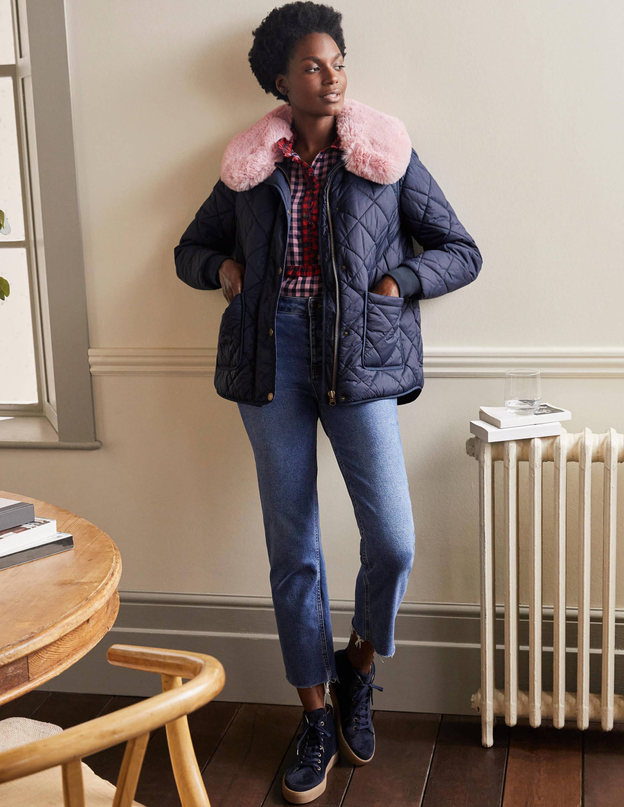  Hollie Quilted Jacket-Navy、mySite、ashleygrahame