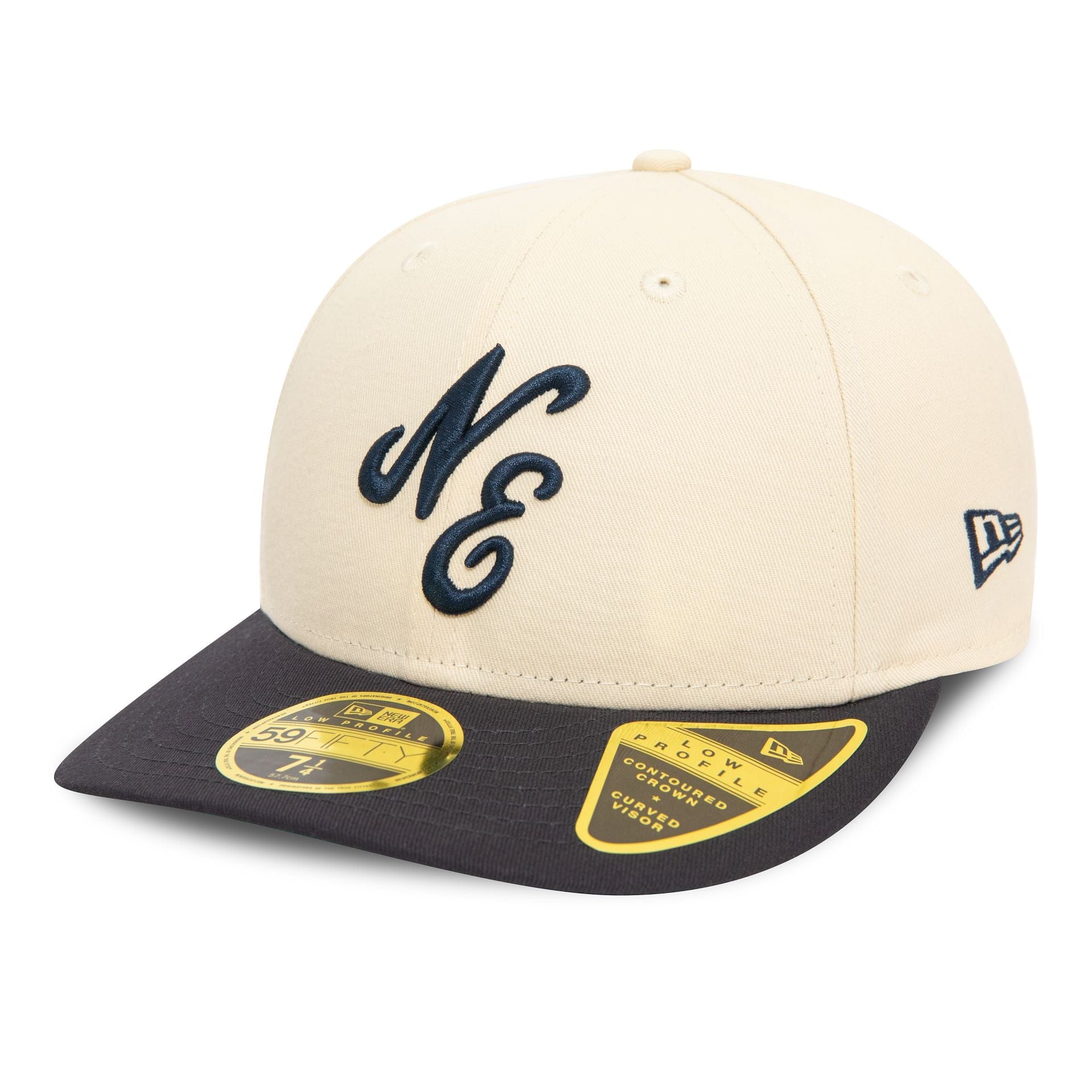 New Era Heritage Script Cream Low Profile 59FIFTY Fitted Cap、mySite、vikingsvslions