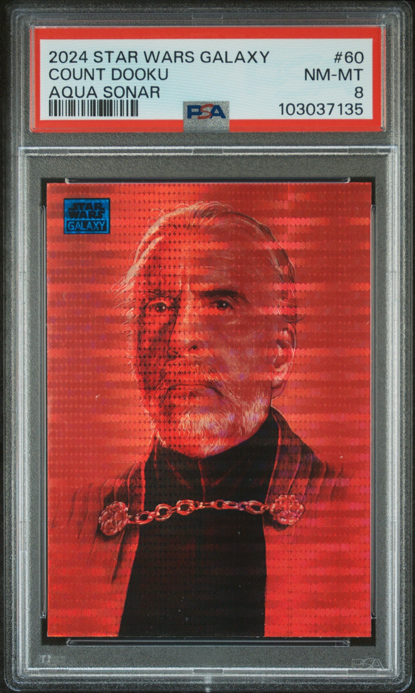 Count Dooku #60 Aqua Sonar 074/199 PSA 8 Topps Chrome Star Wars Galaxy 2024、mySite、waistdrama
