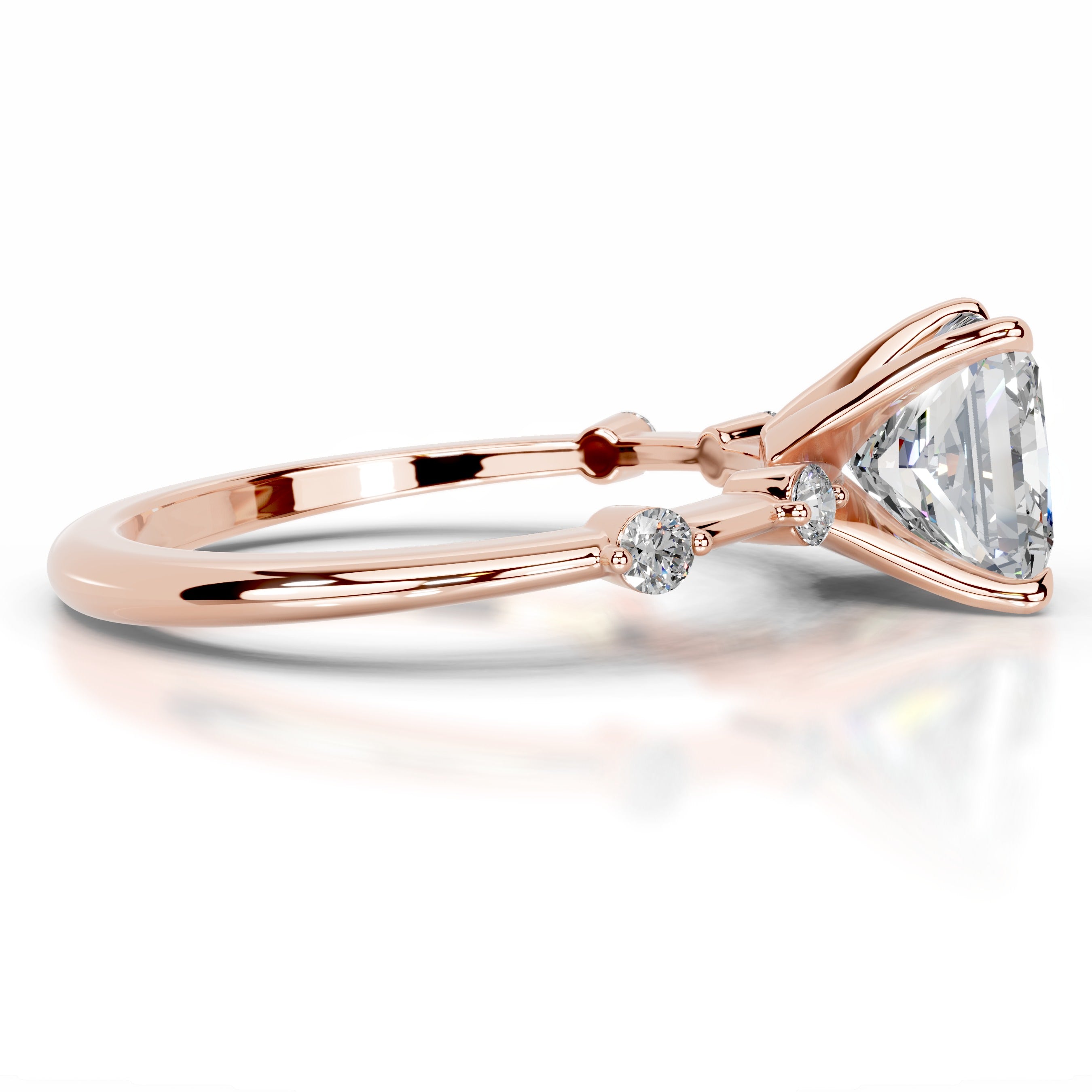 Timmey Moissanite & Diamond Ring - 14K Rose Gold、mySite、hinf8tx79