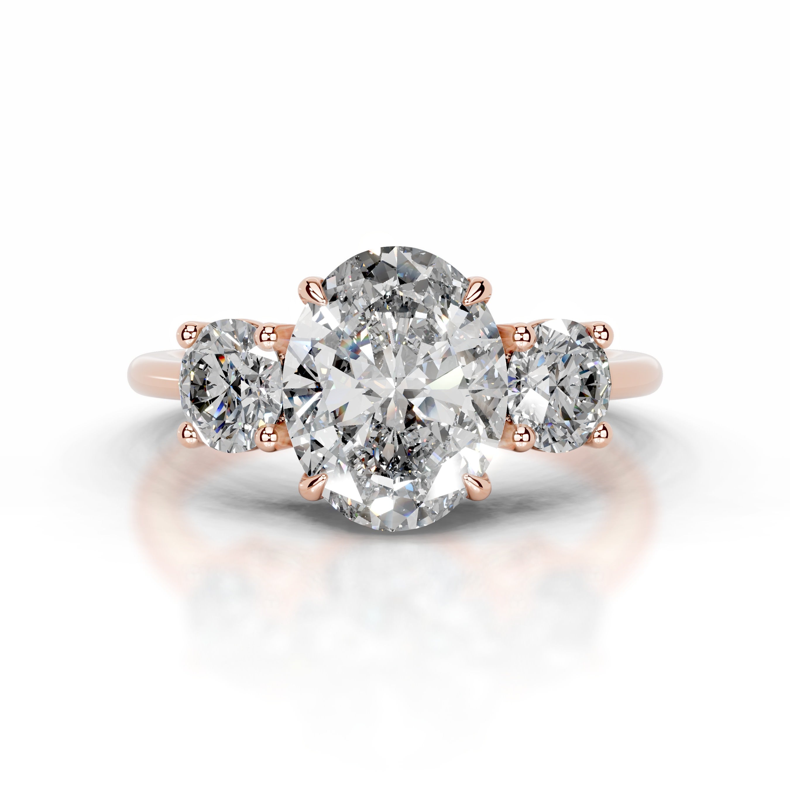 Emanuela Diamond Engagement Ring - 14K Rose Gold、mySite、hinf8tx79