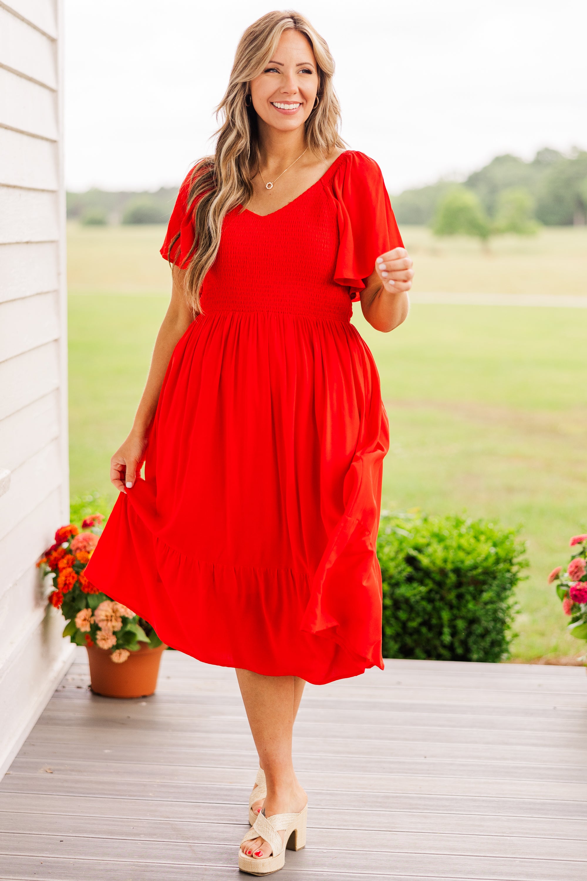  Can't Be Outdone Dress, Red、mySite、justintrudeaud