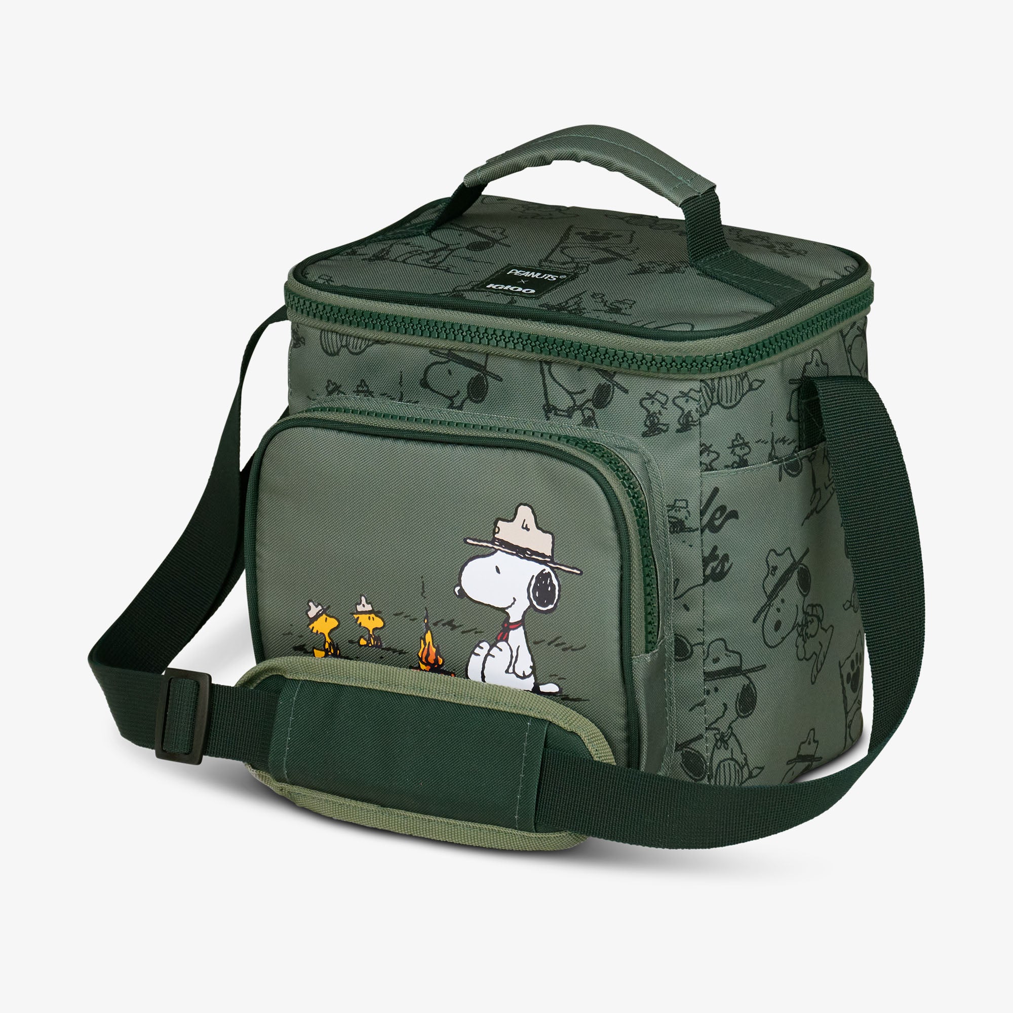 Peanuts Beagle Scouts Square Lunch Cooler Bag、mySite、noshort