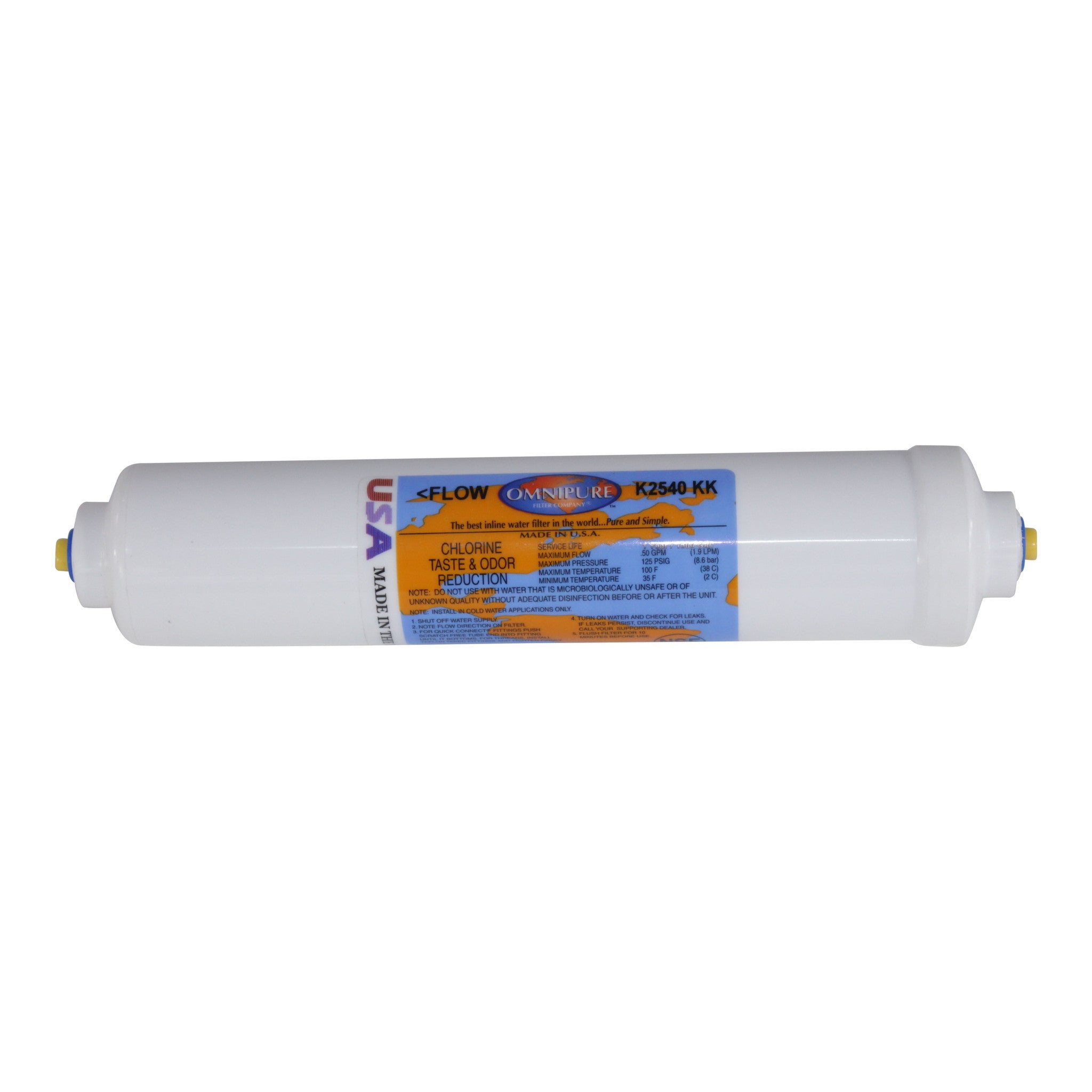 Omnipure Filter T40 GAC Coconut Inline Filter 3/8 FQC #K2540-KK、mySite、noshort