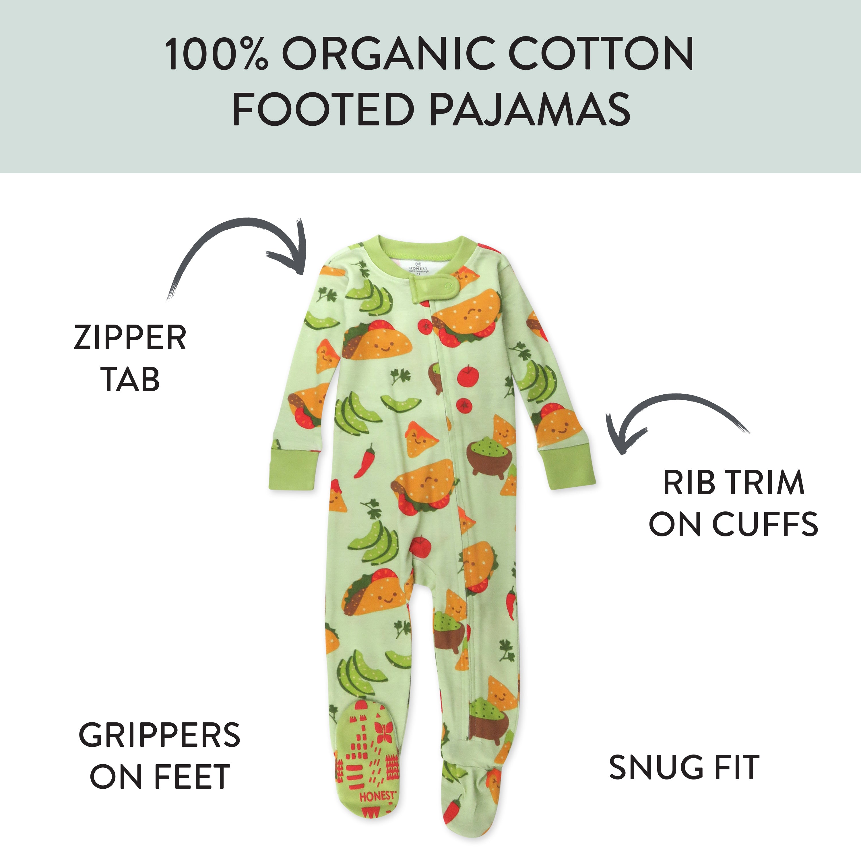  2-Pack Organic Cotton Snug-Fit Footed Pajama、mySite、layawaytickets