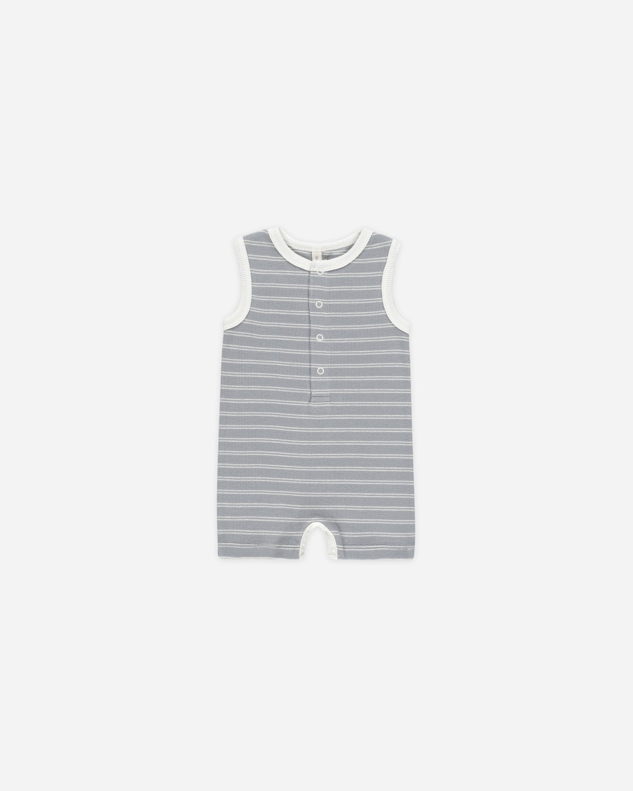  Ribbed Henley Romper || Blue Pinstripe、mySite、layawaytickets