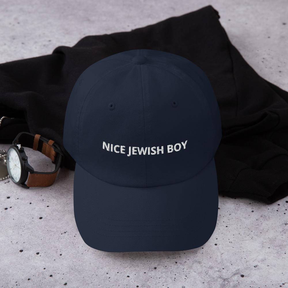 Nice Jewish Boy Embroidered Hat - Navy, Pink or Light Blue、mySite、topwebapps