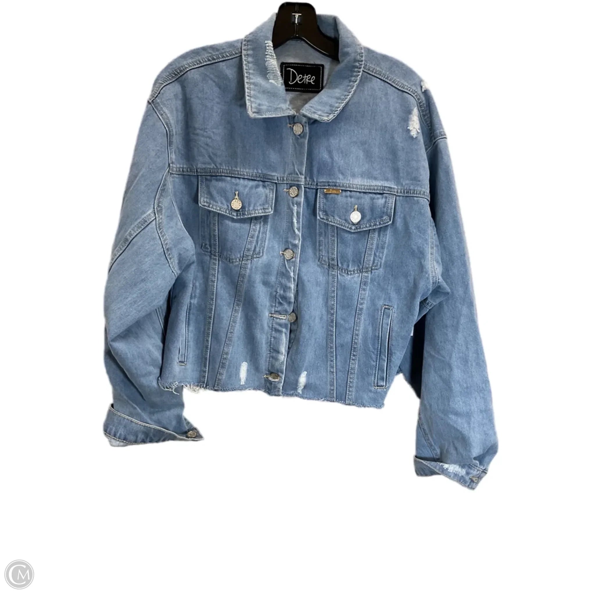 Jacket Denim By Clothes Mentor In Blue Denim, Size: Xl、mySite、garagedoors4me