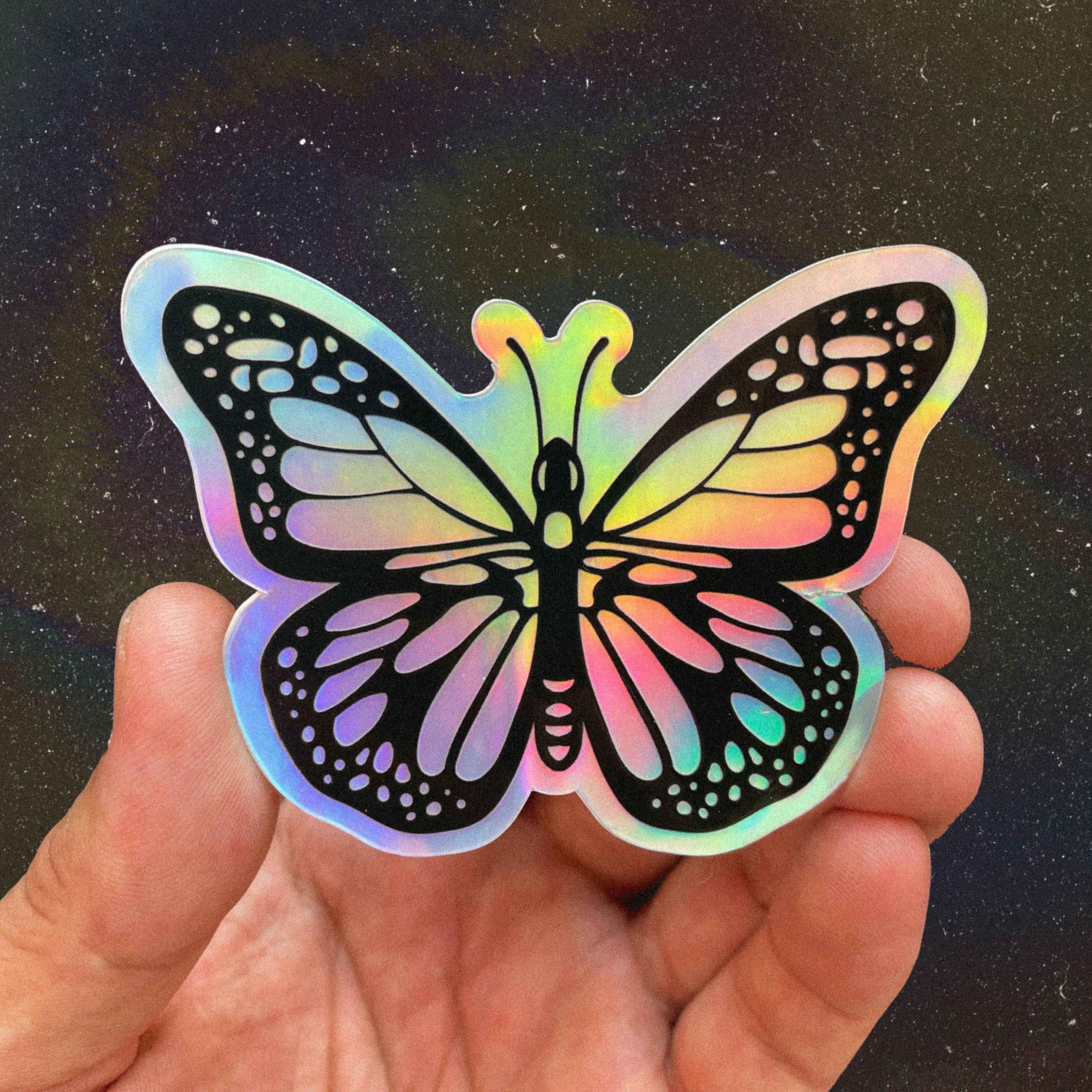  Butterfly Holographic Sticker、mySite、elrpsem3k