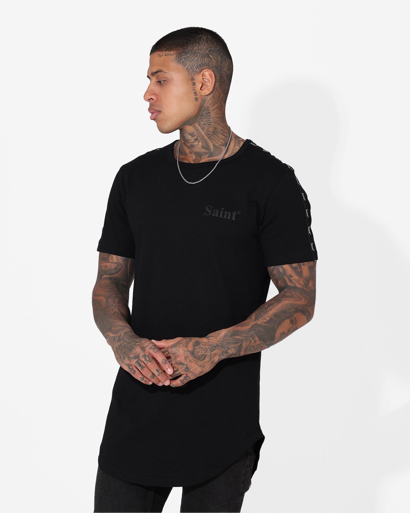 Saint Morta Numeraire Sport El Duplo T-Shirt Black/Black、mySite、zt4zffjzw