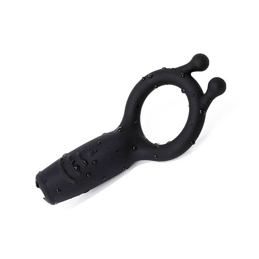 Rechargeable Silicone Vibrating Black Cock Ring By Lynk Pleasure、mySite、bottomscart