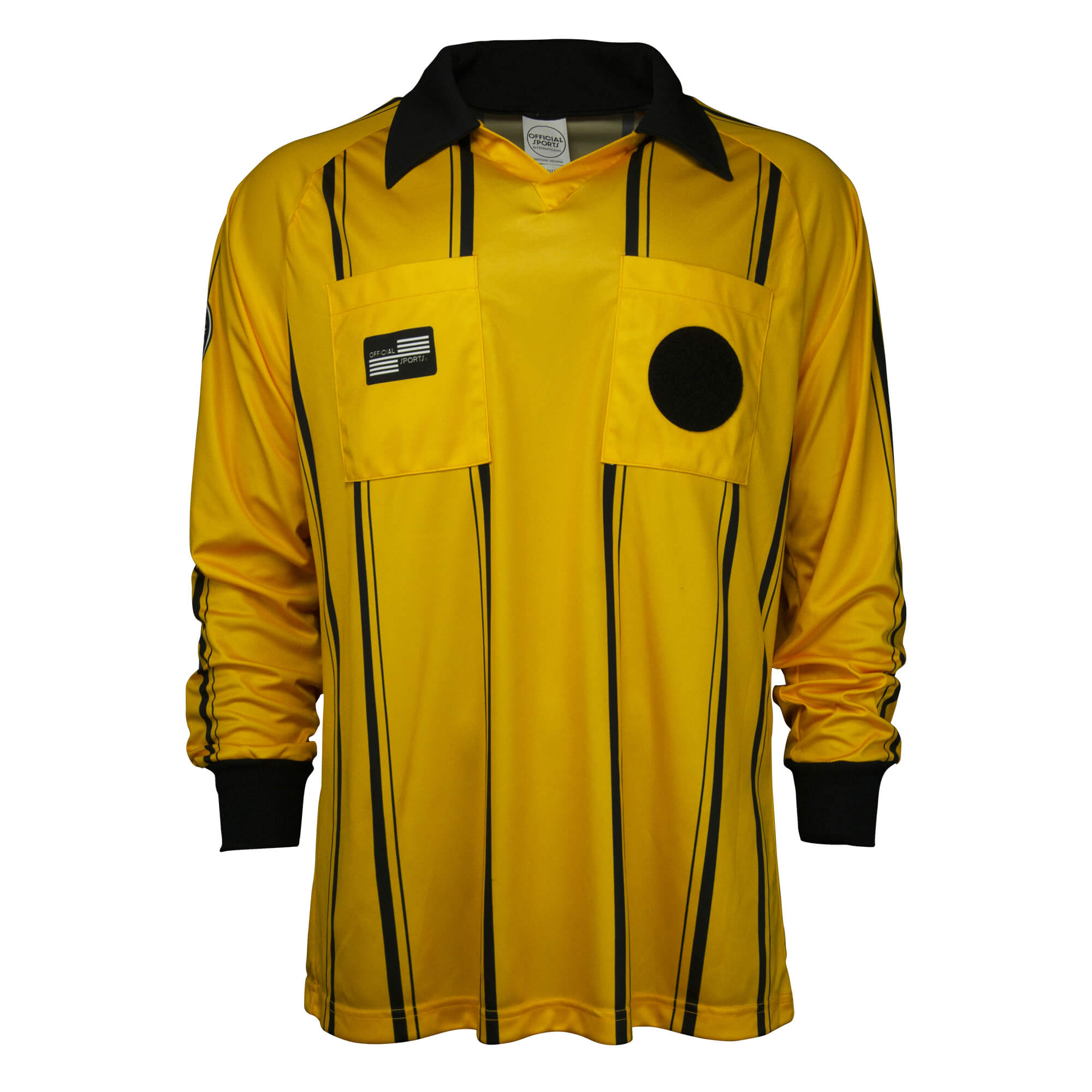 Official Sports Men's USSF Economy Long Sleeve Shirt Yellow/Black、mySite、noshort