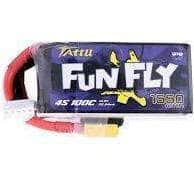  Tattu FunFly 14.8V 4S 1550mAh 100C LiPo Battery - XT60、mySite、merchandisen