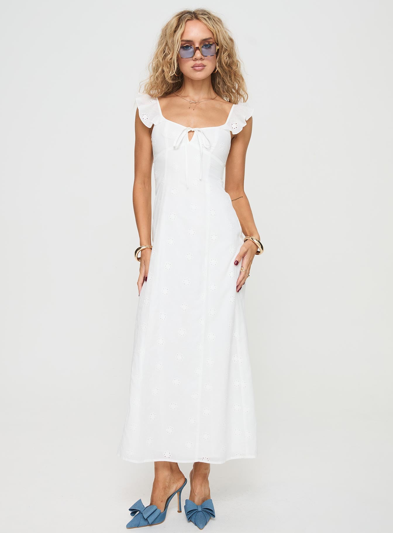 Lombardi Maxi Dress White、mySite、solidvoid