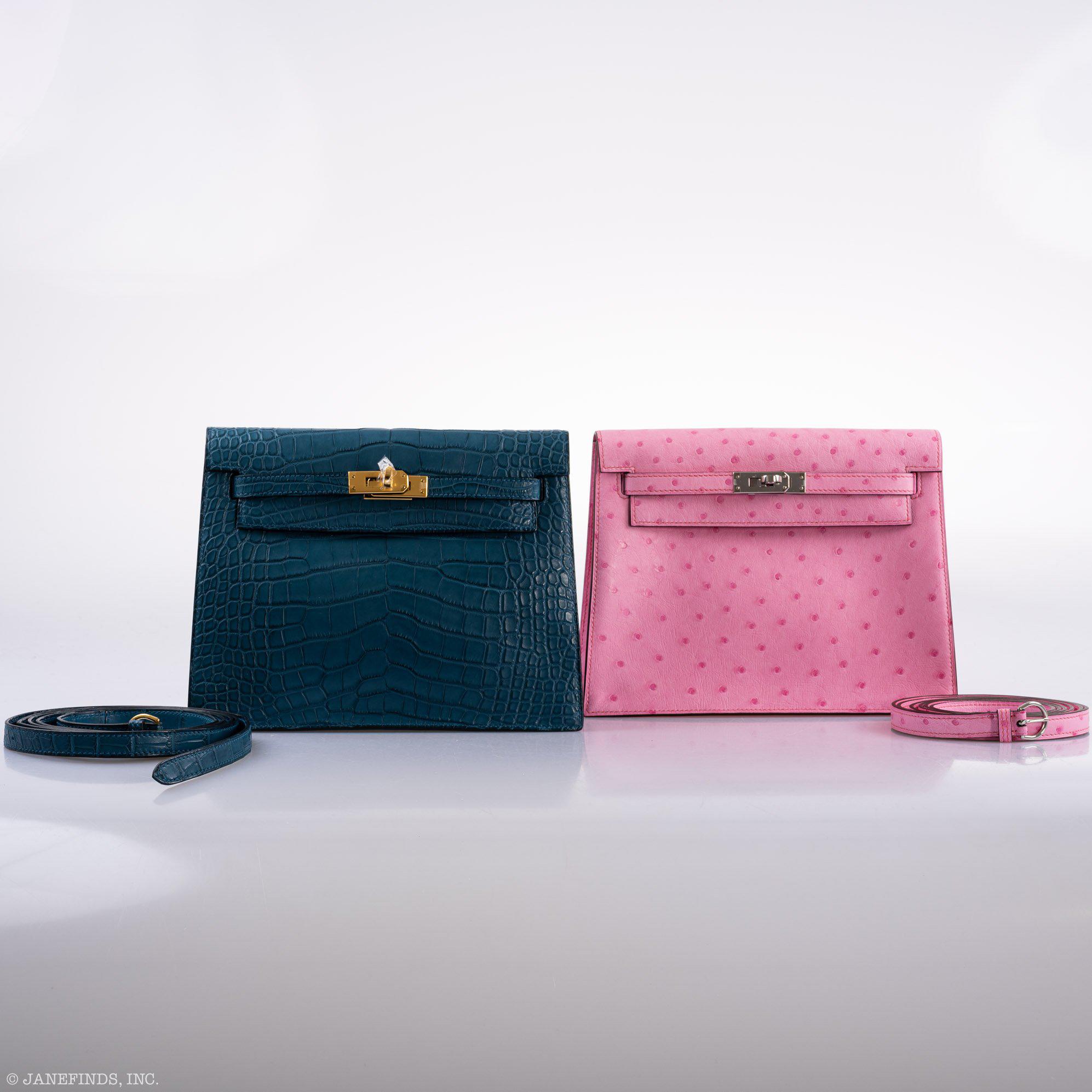 Hermès Kelly Danse II 5P Bubblegum Pink Ostrich Palladium Hardware、mySite、garminoutage.com