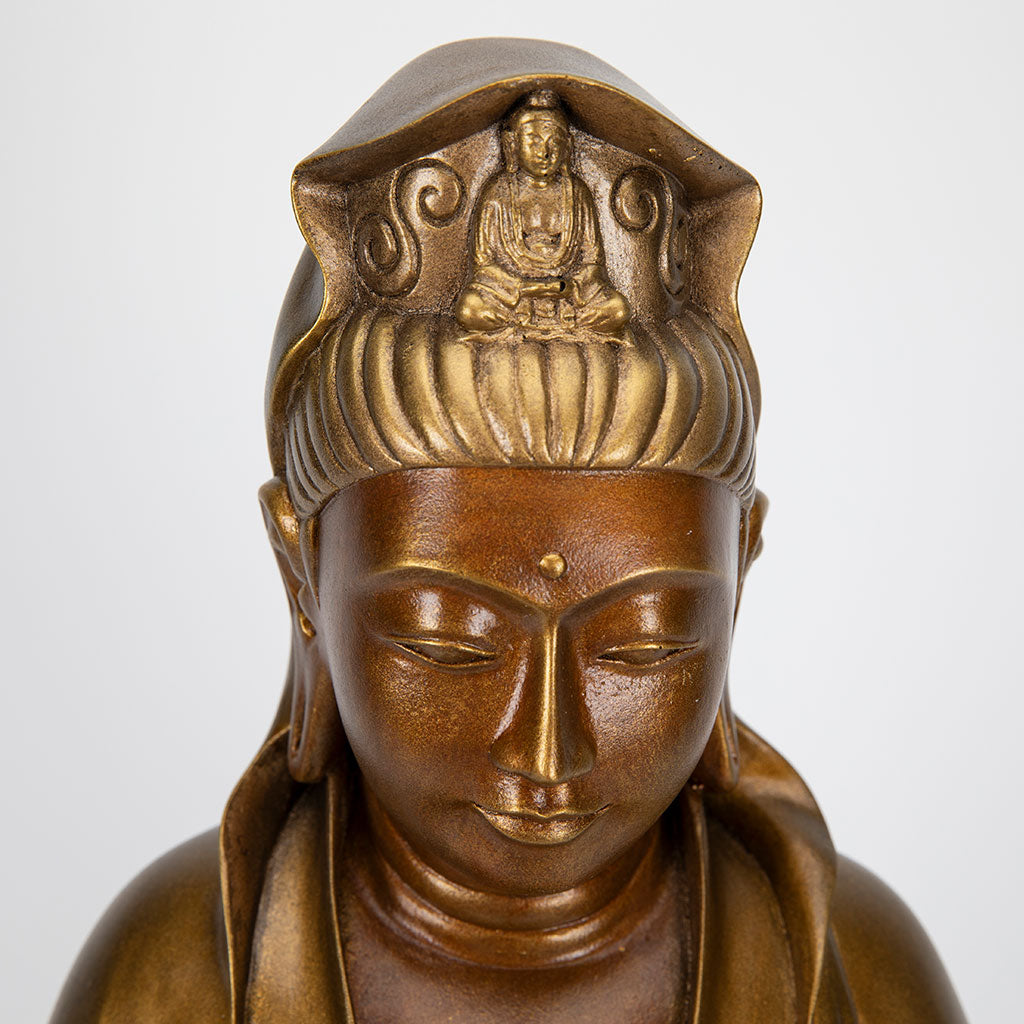 Seated Bronze Garden Kuan Yin Statue、mySite、topwebapps
