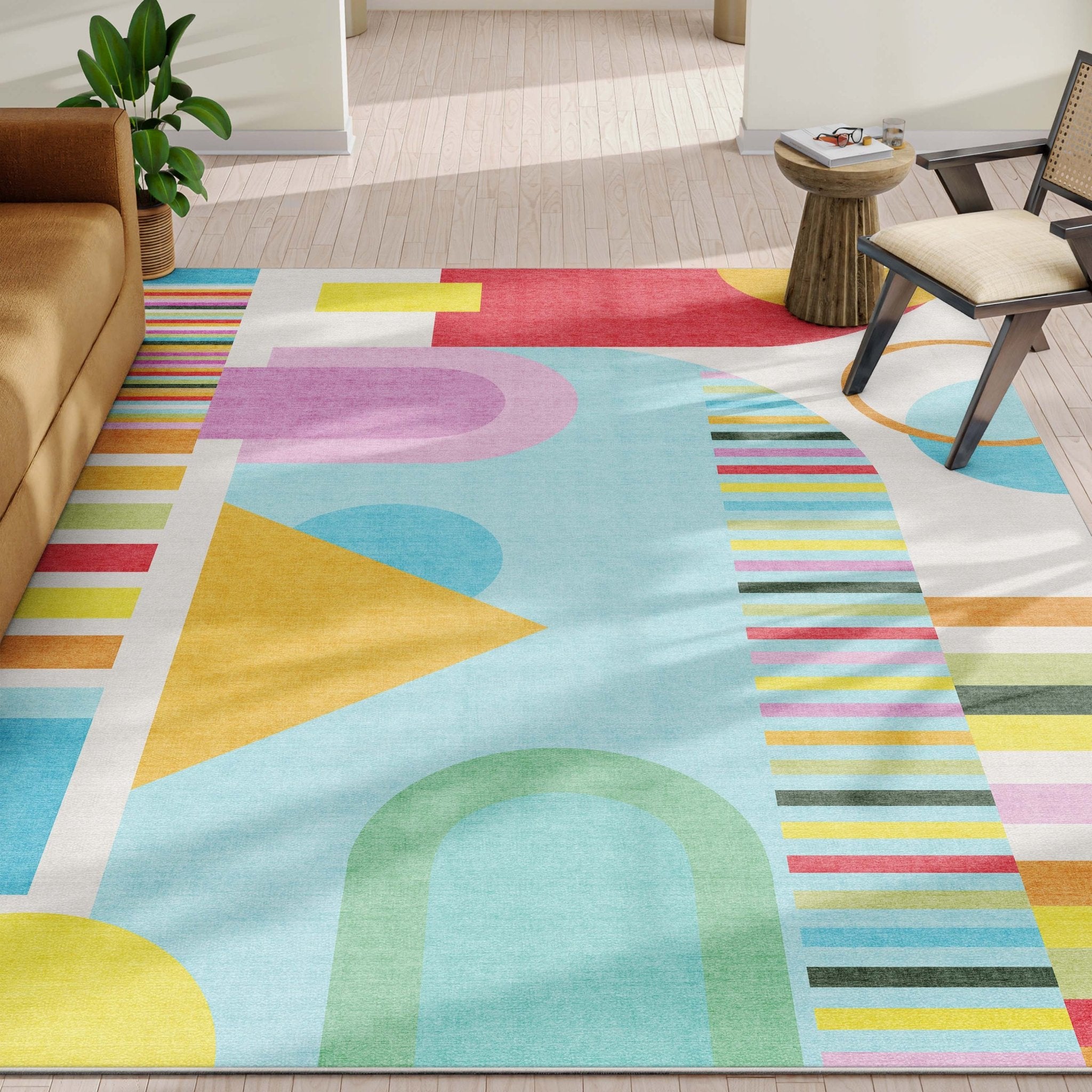 Crayola Modern Parade Multi Color Area Rug By Well Woven、mySite、gigharbornorthrealestate