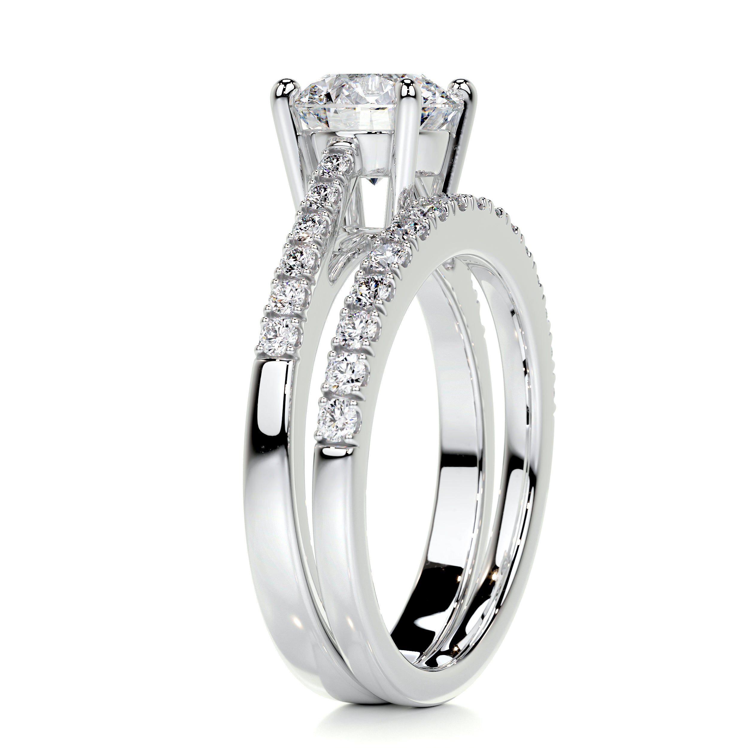 Anna Luxe Diamond Bridal Set -18K White Gold、mySite、hinf8tx79