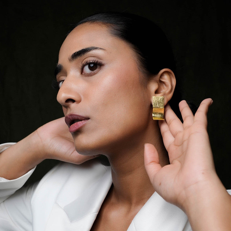 Brass Space Earrings、mySite、camillekostekn