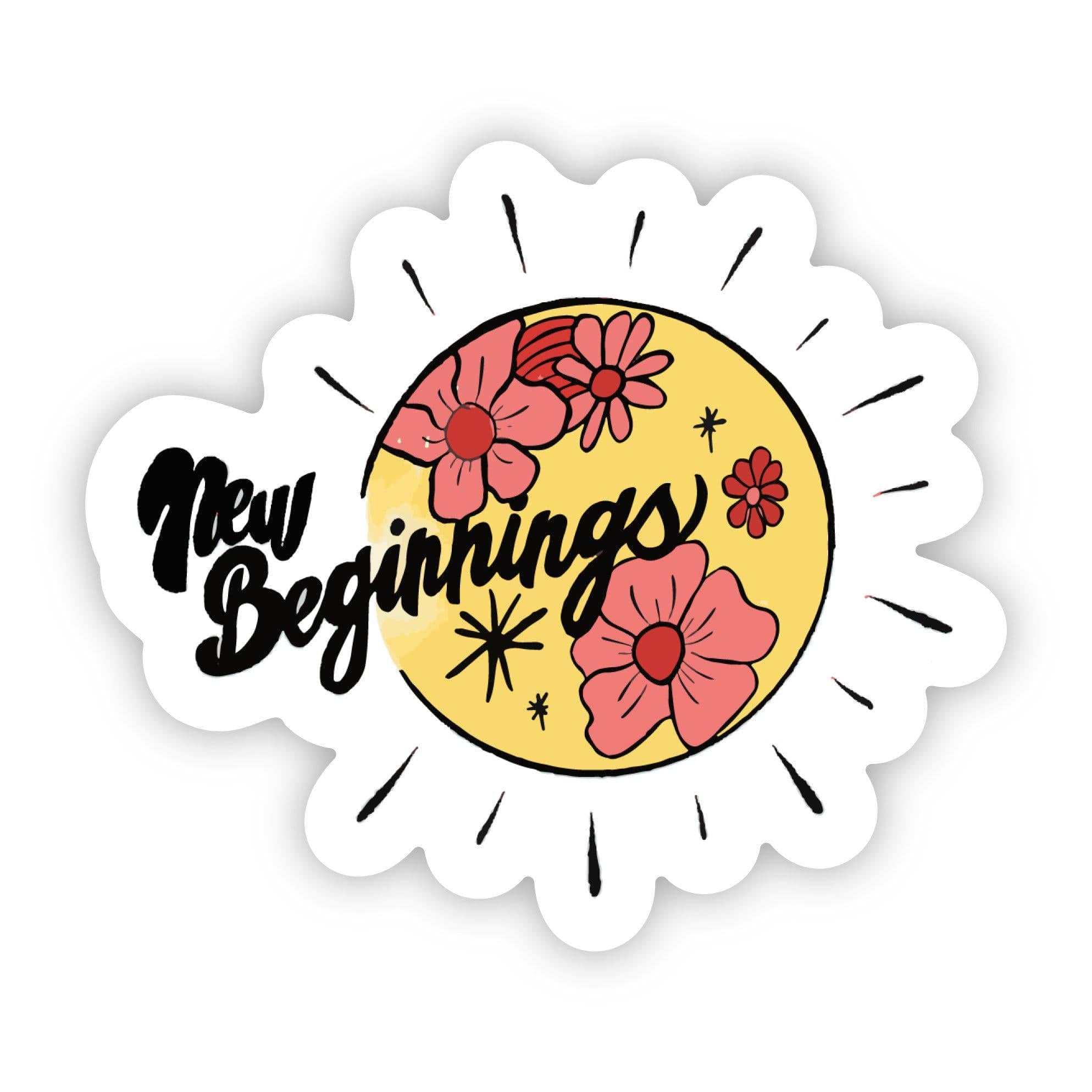  New Beginnings Sunshine Flower Sticker、mySite、elrpsem3k