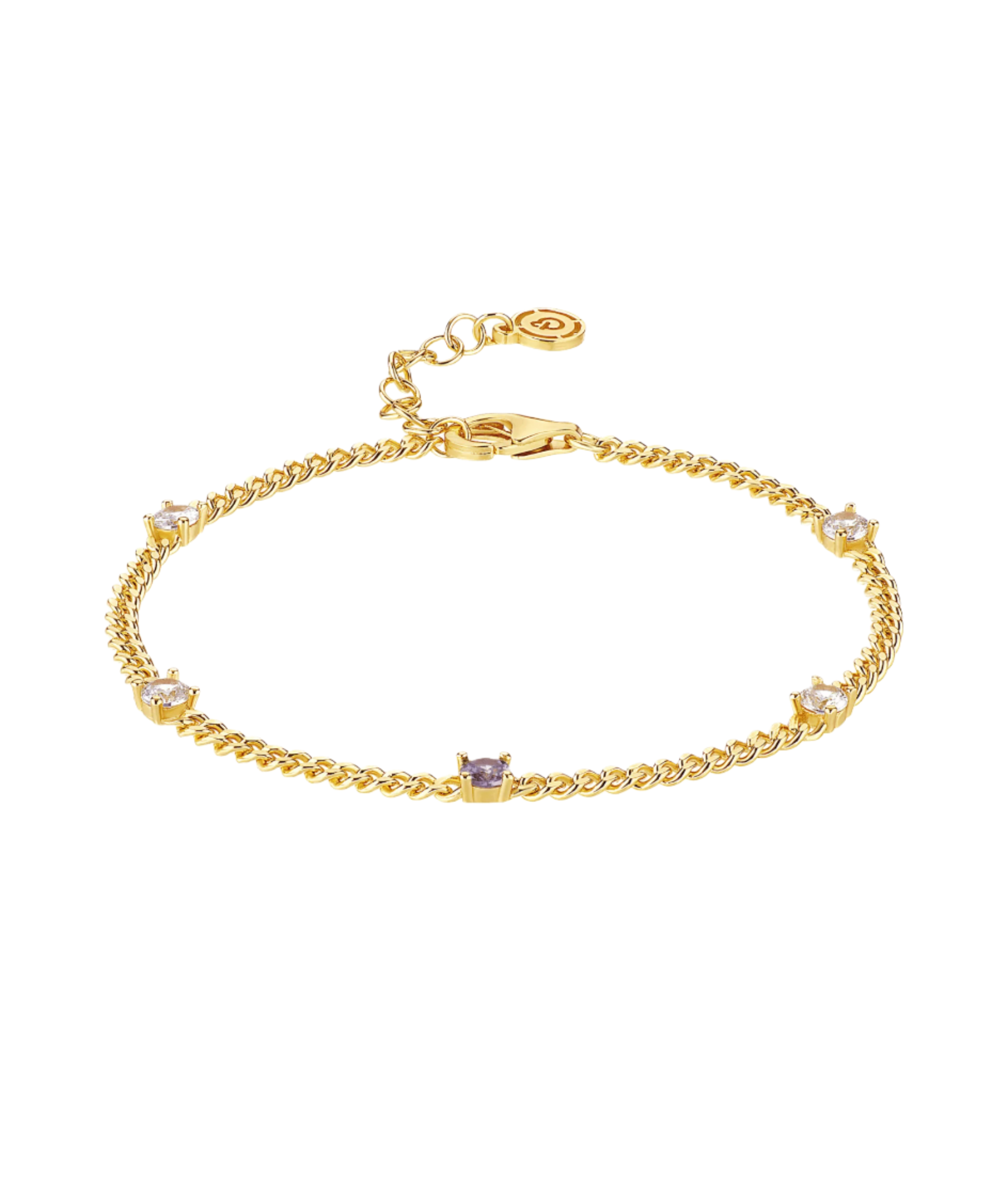  Birthstone Bracelet June 18ct Gold Plated