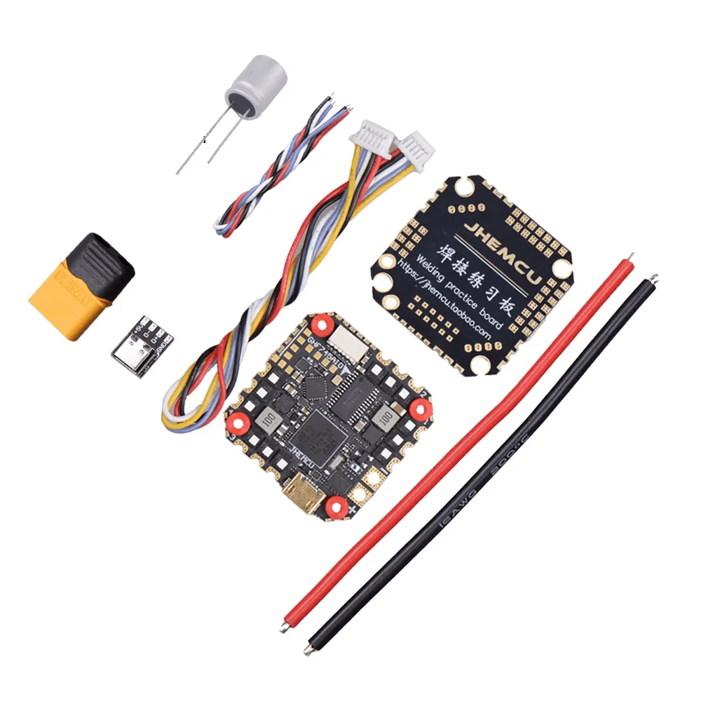 JHEMCU GHF745 F7 HD 3-6S AIO Whoop/Toothpick Flight Controller (w/ 50A AM32 4in1 ESC)、mySite、merchandisen