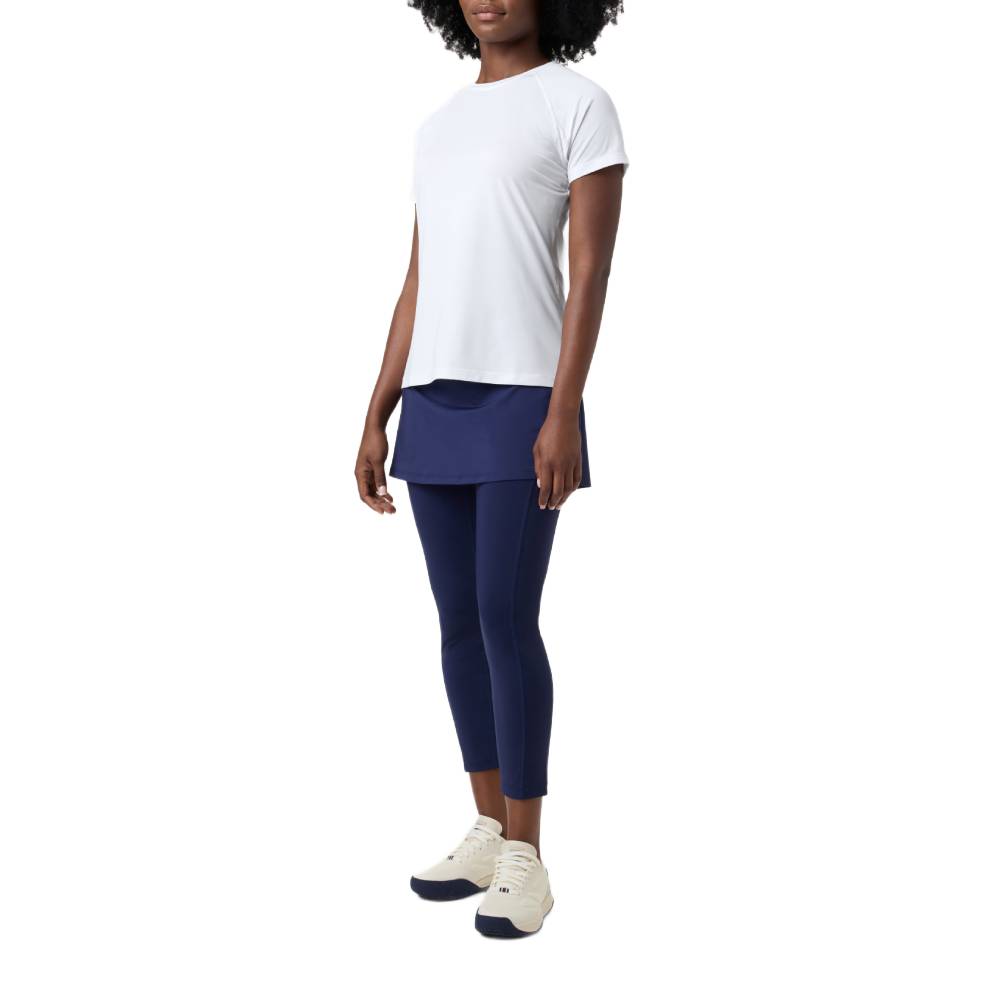 Fila Women's Essentials Short Sleeves Mesh Back Top (White)