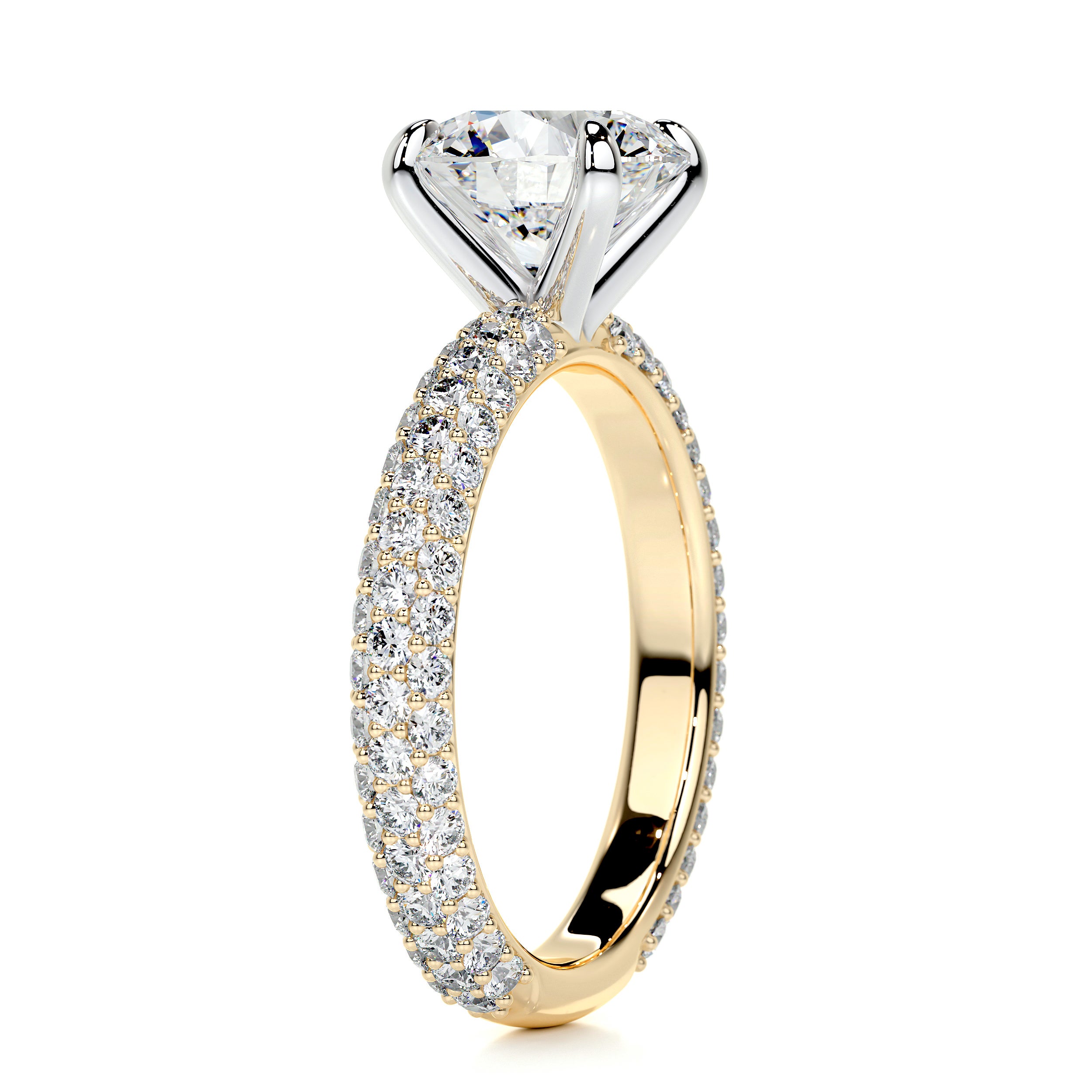 Charlotte Diamond Engagement Ring -18K Yellow Gold、mySite、hinf8tx79