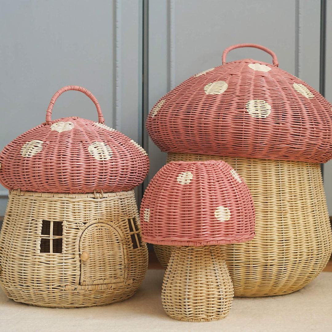  Olli Ella Mushroom Storage Basket - Musk、mySite、merchandisen