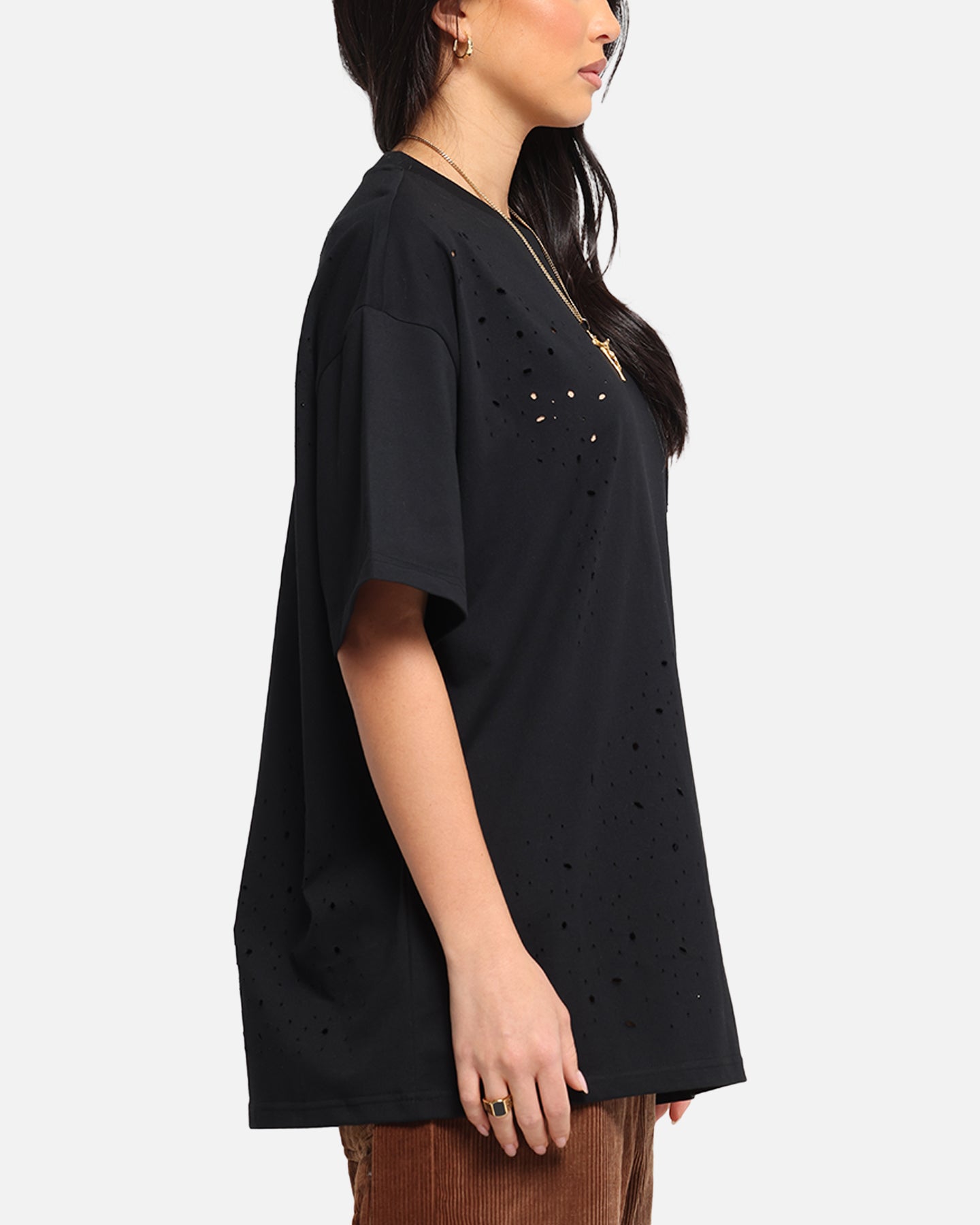 XXIII Distressed T-Shirt Black、mySite、zt4zffjzw