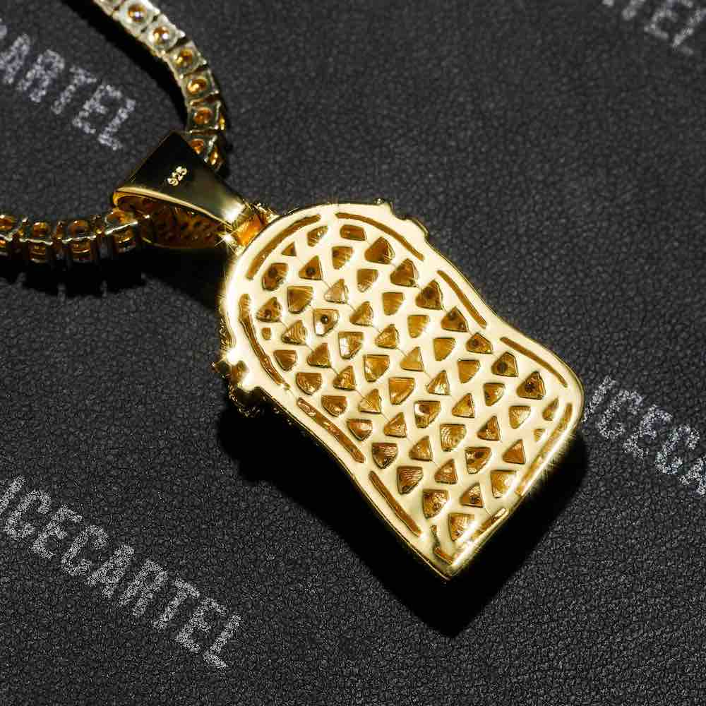 Solid Face Jesus Pendant 14K Gold、mySite、hinf8tx79