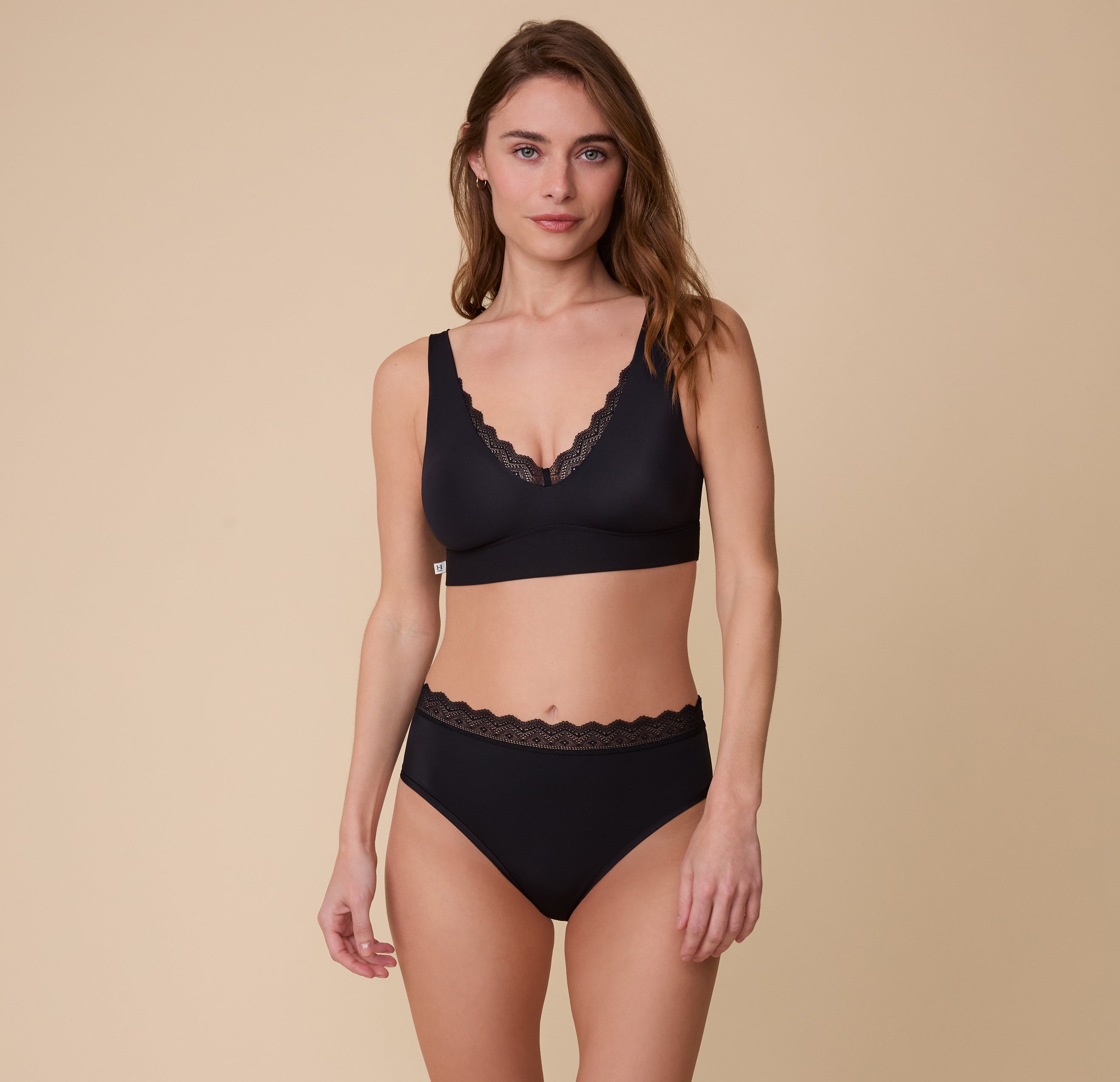 Bliss Lace Highwaist Brief - Black、mySite、bengalsvssteelers