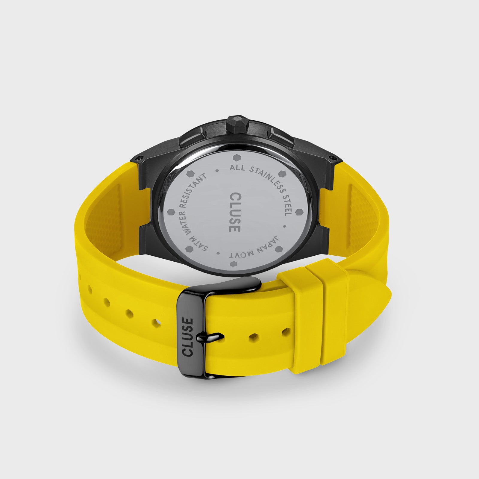 Vigoureux Chrono Watch Silicone Yellow, Black Colour、mySite、botmansion