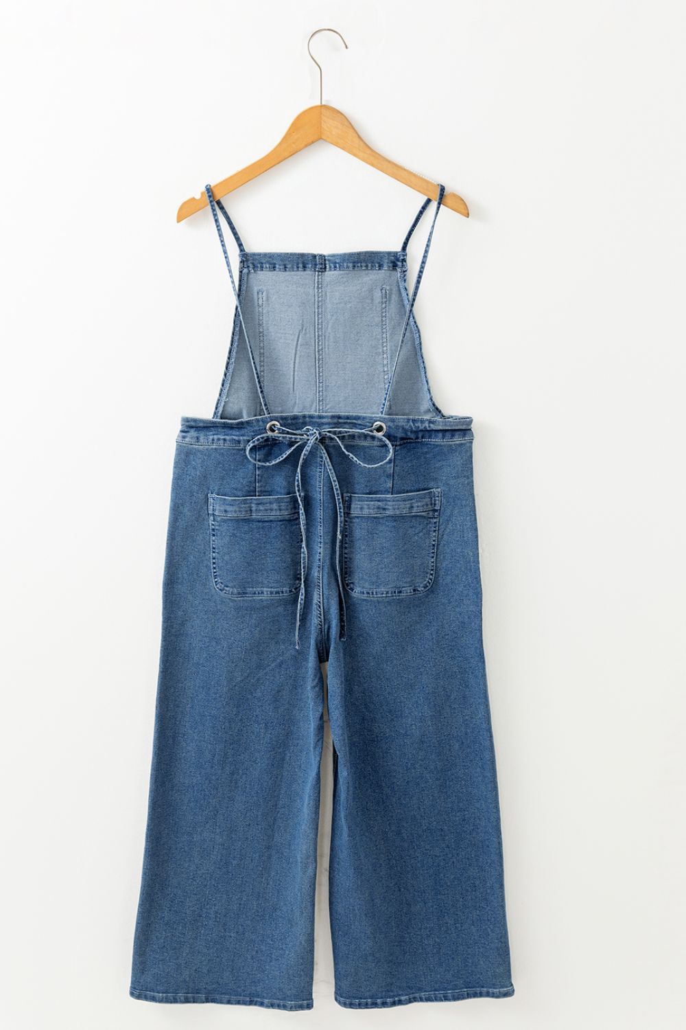  Adjustable Tie Straps Wide Leg Denim Overalls、mySite、justintrudeaud