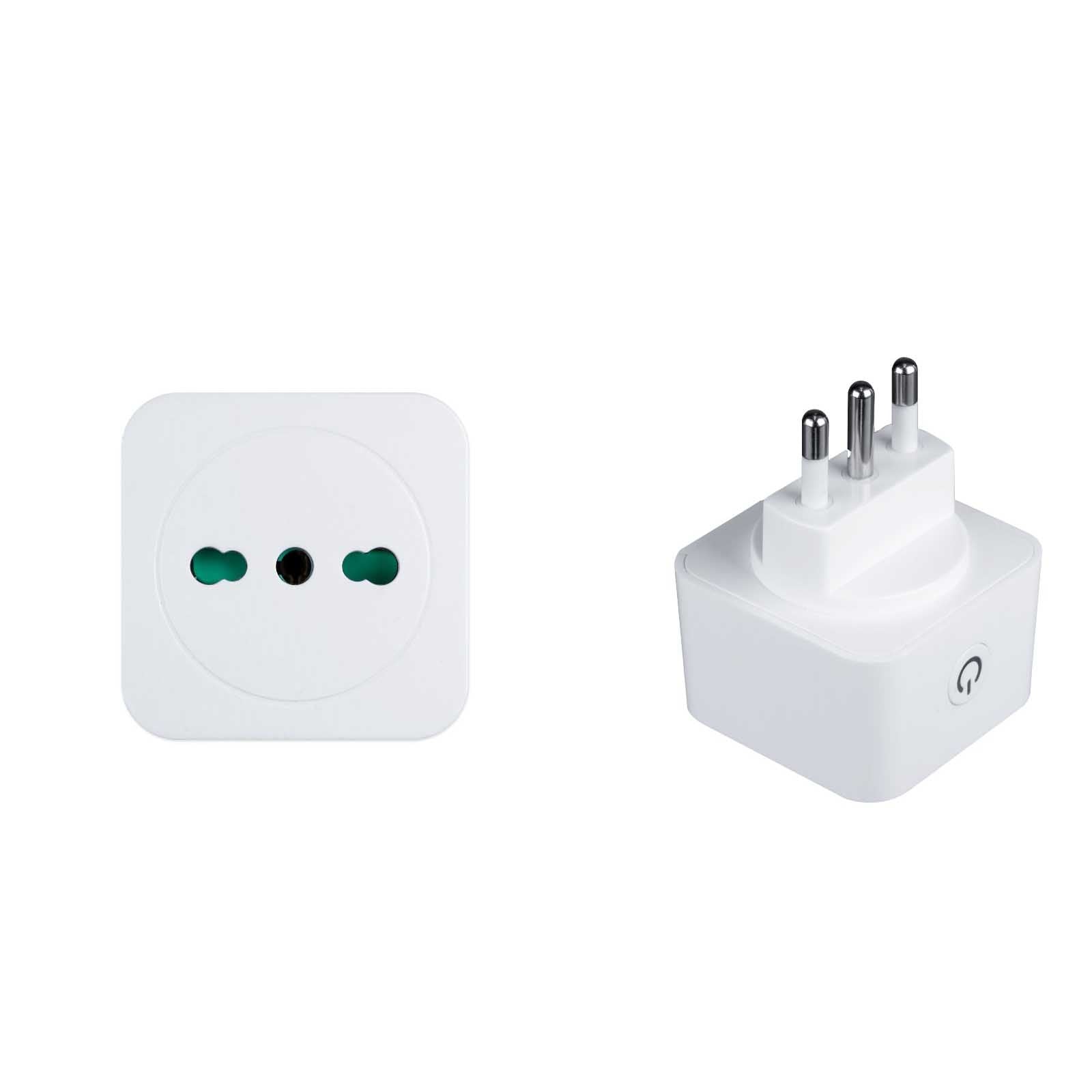 MOES WiFi Smart Socket Power Plug(Type L) Italian 16A Energy Monitor、mySite、fannypackpong