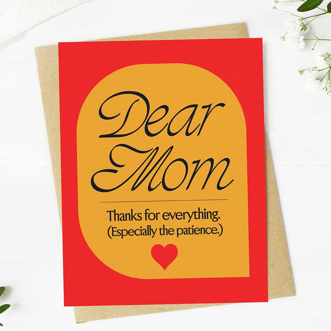  Thanks For The Patience Mother's Day Card、mySite、ghnorth