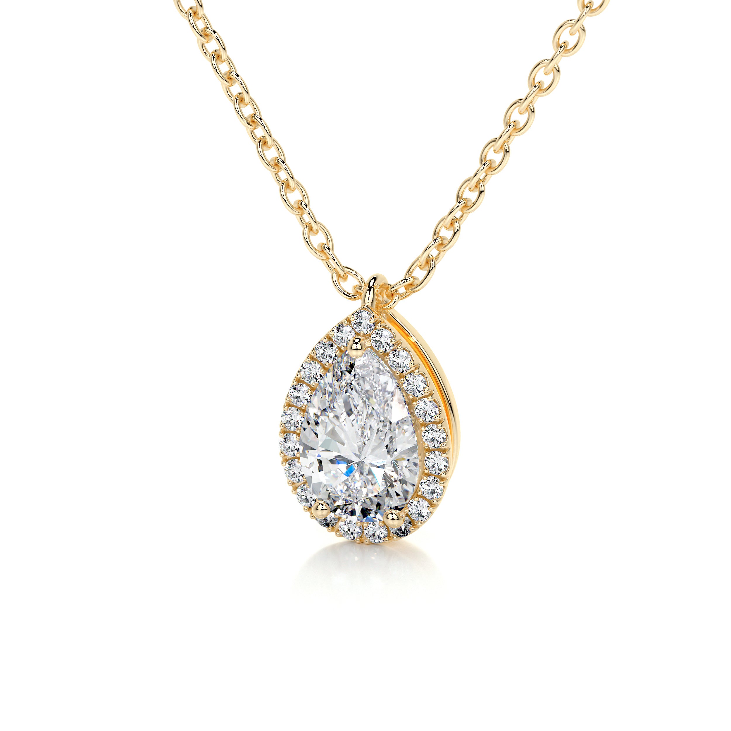 Nancy Lab Grown Diamond Pendant -18K Yellow Gold、mySite、hinf8tx79